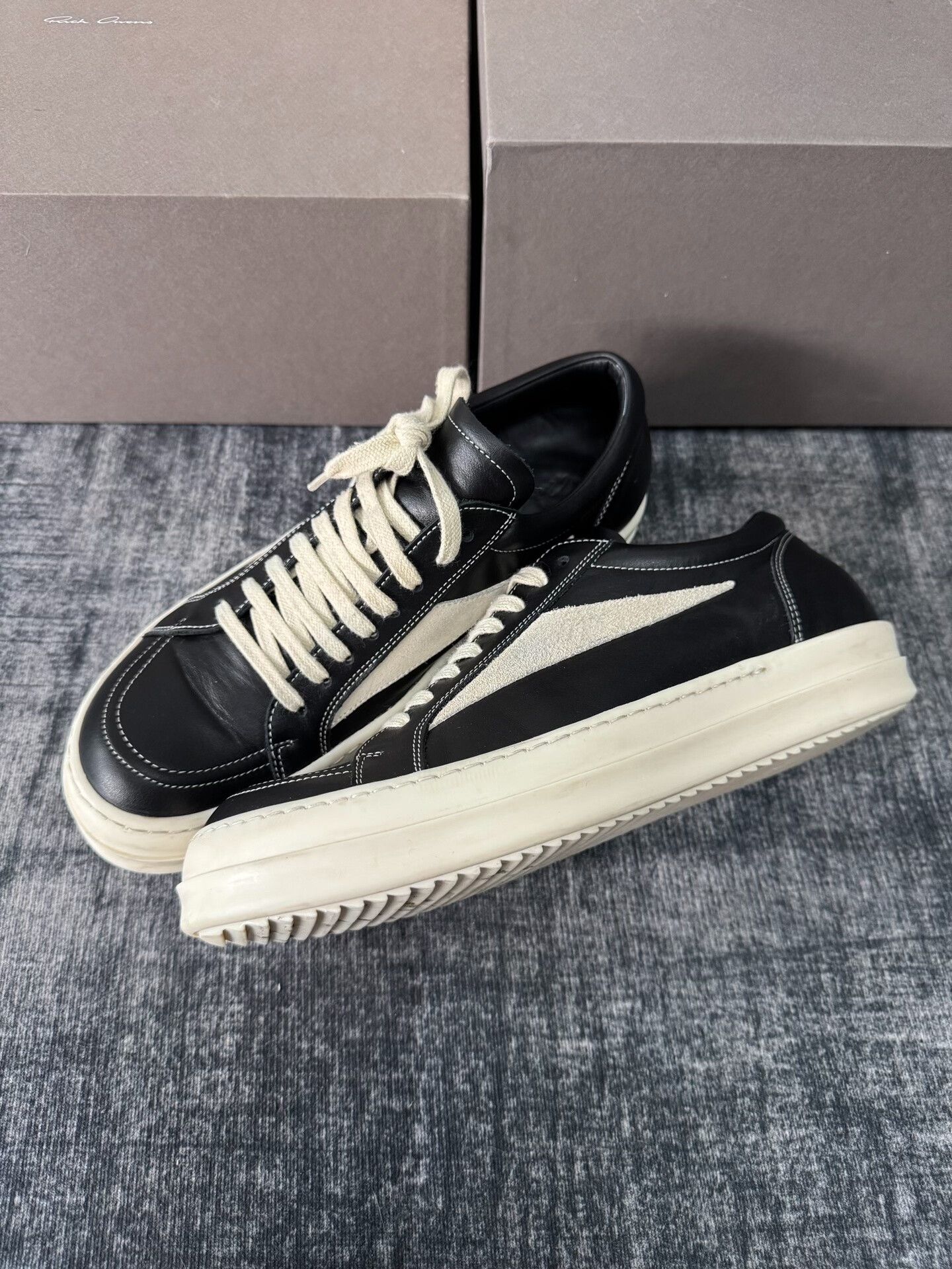 Rick Owens Rick Owens Leather Pink Lowtop Sneakers 41 Men Size US 8.5 / EU 41-42 - 1 Thumbnail