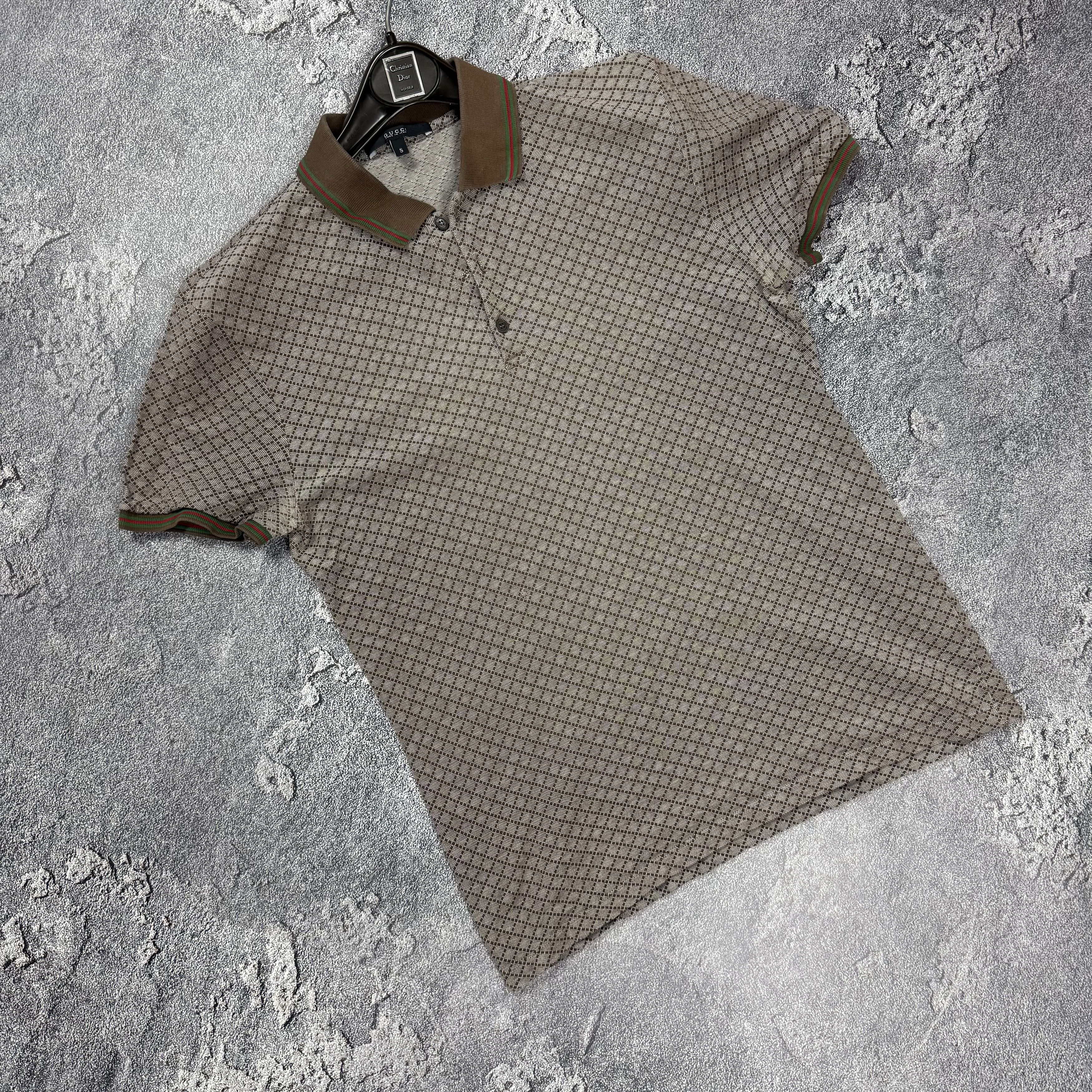 🩸RARE🩸Gucci Monogram Vintage Polo T Shirt