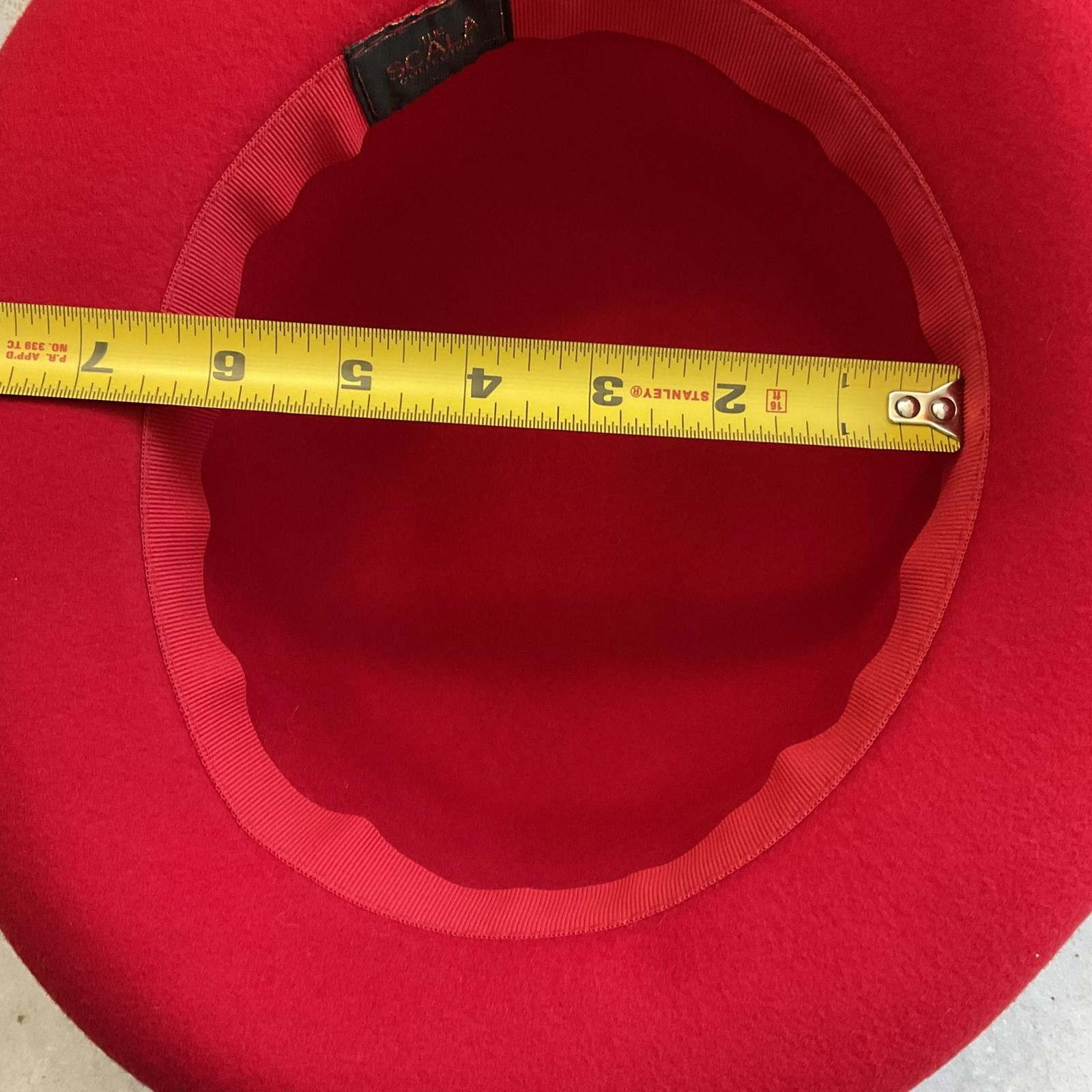 Black Scale vintage 90's red scala wool hat Size ONE SIZE - 3 Thumbnail