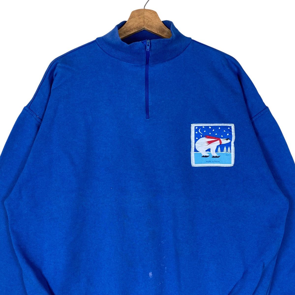 Vintage Vintage Marci Lipman Quarter Zip Pullover Jumper Sweatshirt Size US XL / EU 56 / 4 - 2 Thumbnail