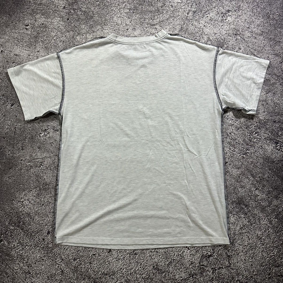 If Six Was Nine Inside Out Contrast Stitch Blank T-Shirt Balenciaga Style Size US L / EU 52-54 / 3 - 8 Thumbnail