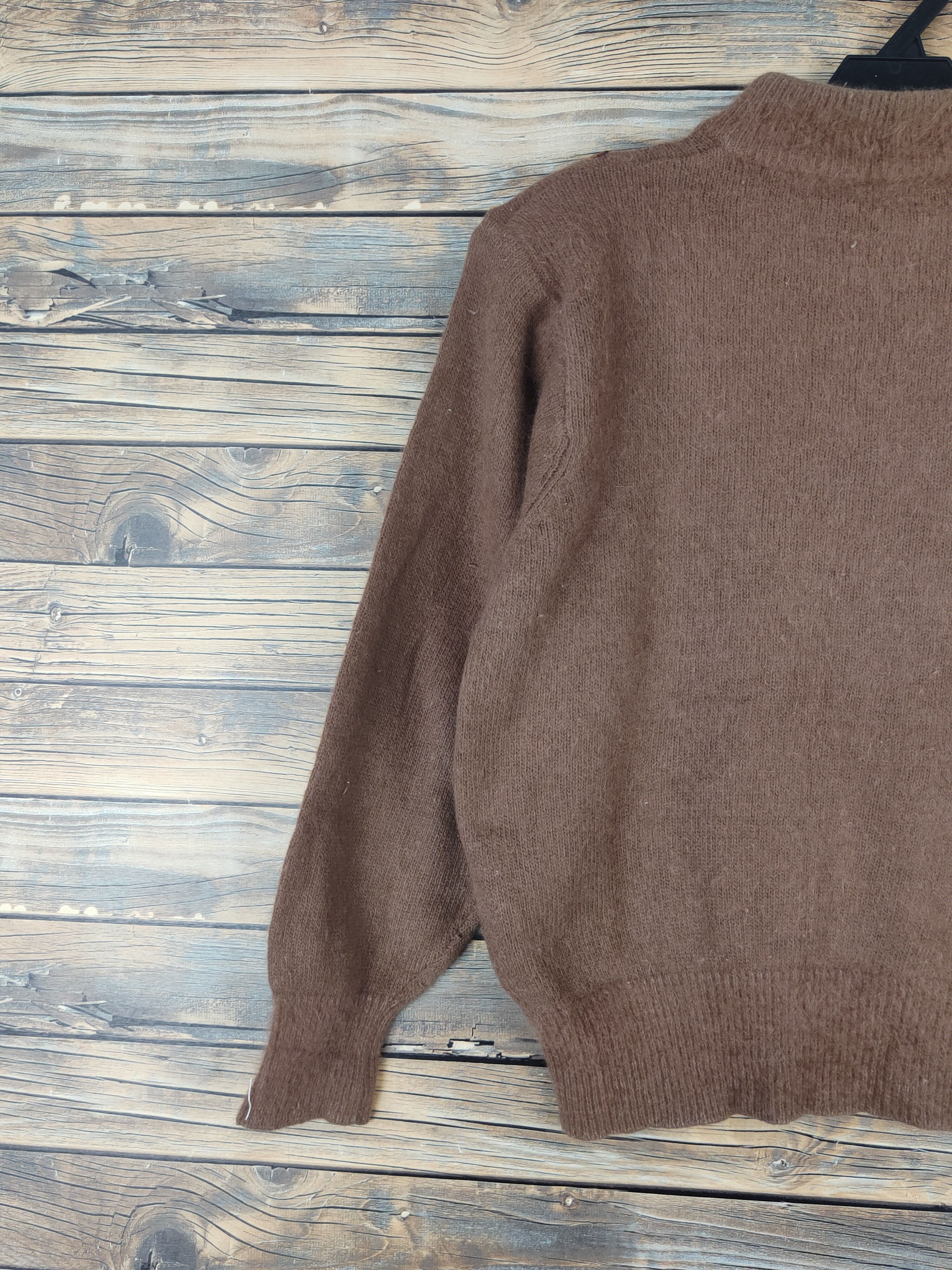 Homespun Knitwear × Japanese Brand × Vintage Charcas Brown art design Knitwear Sweatshirts #W1081 Size M / US 6-8 / IT 42-44 - 8 Thumbnail
