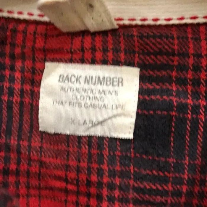 Japanese Brand Japanese Brand Back Number Western Flannel Shirt 👕 Size US L / EU 52-54 / 3 - 3 Thumbnail