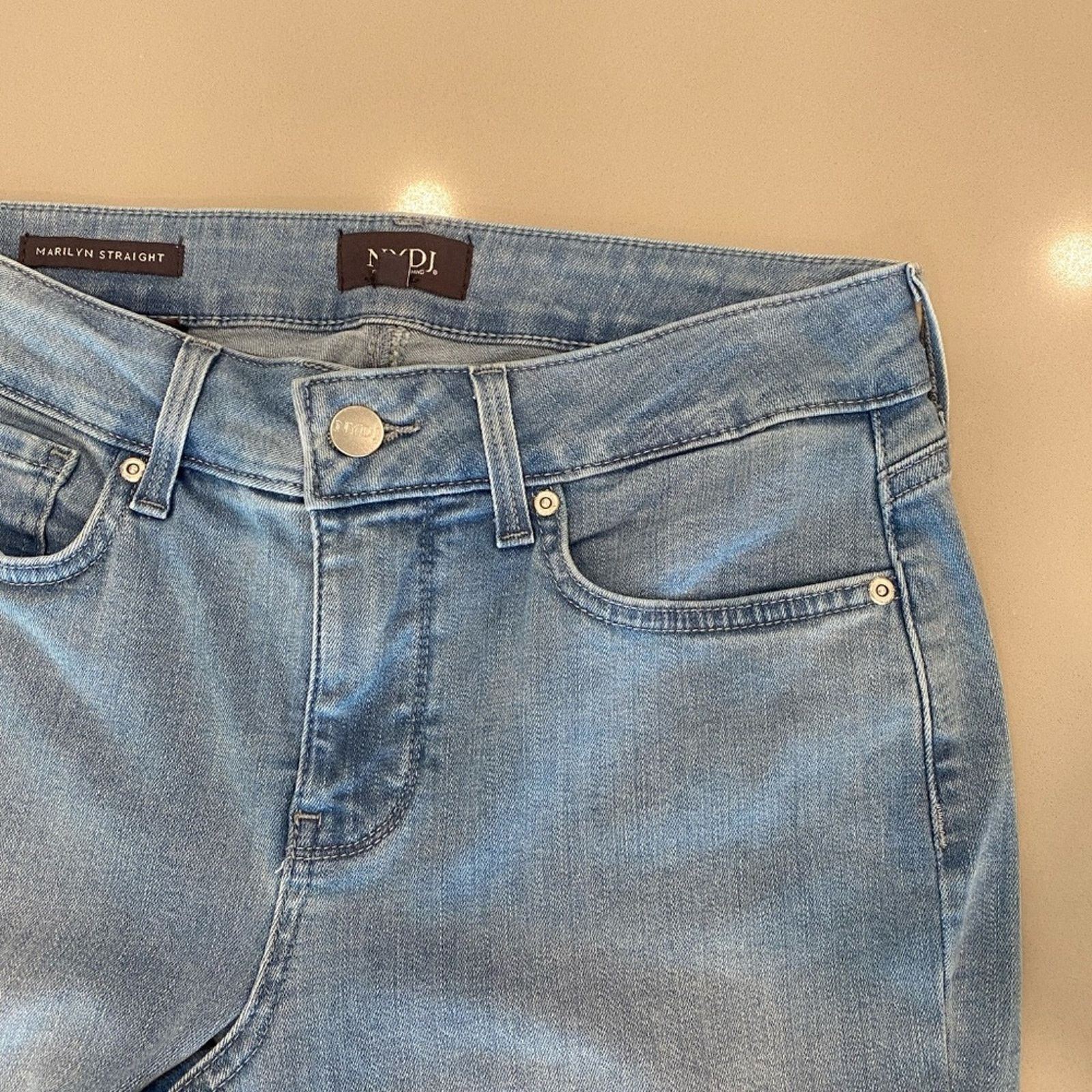 NYDJ NYDJ Marilyn Straight Lift Tuck Jeans - 4 Size 27" / US 4 / IT 40 - 4 Thumbnail
