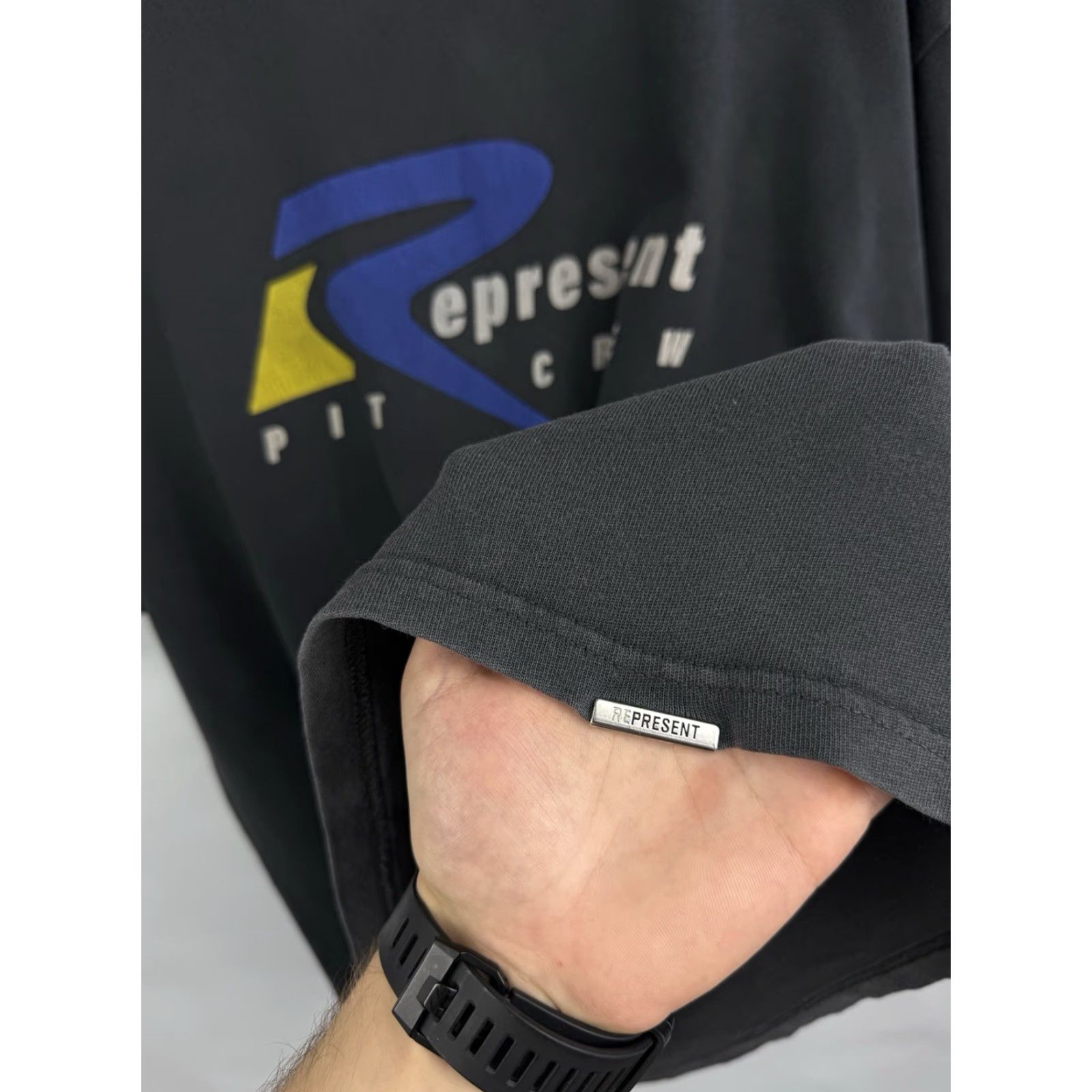 Vintage Represent T-Shirt Pit Crew Retro Y2K XL Black Mens Size US XL / EU 56 / 4 - 7 Thumbnail