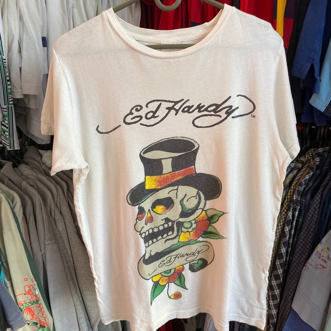 Christian Audigier × Ed Hardy × Japanese Brand Ed hardy by Christian Audigier big logo y2k Japanese tee Size S / US 4 / IT 40 - 2 Thumbnail