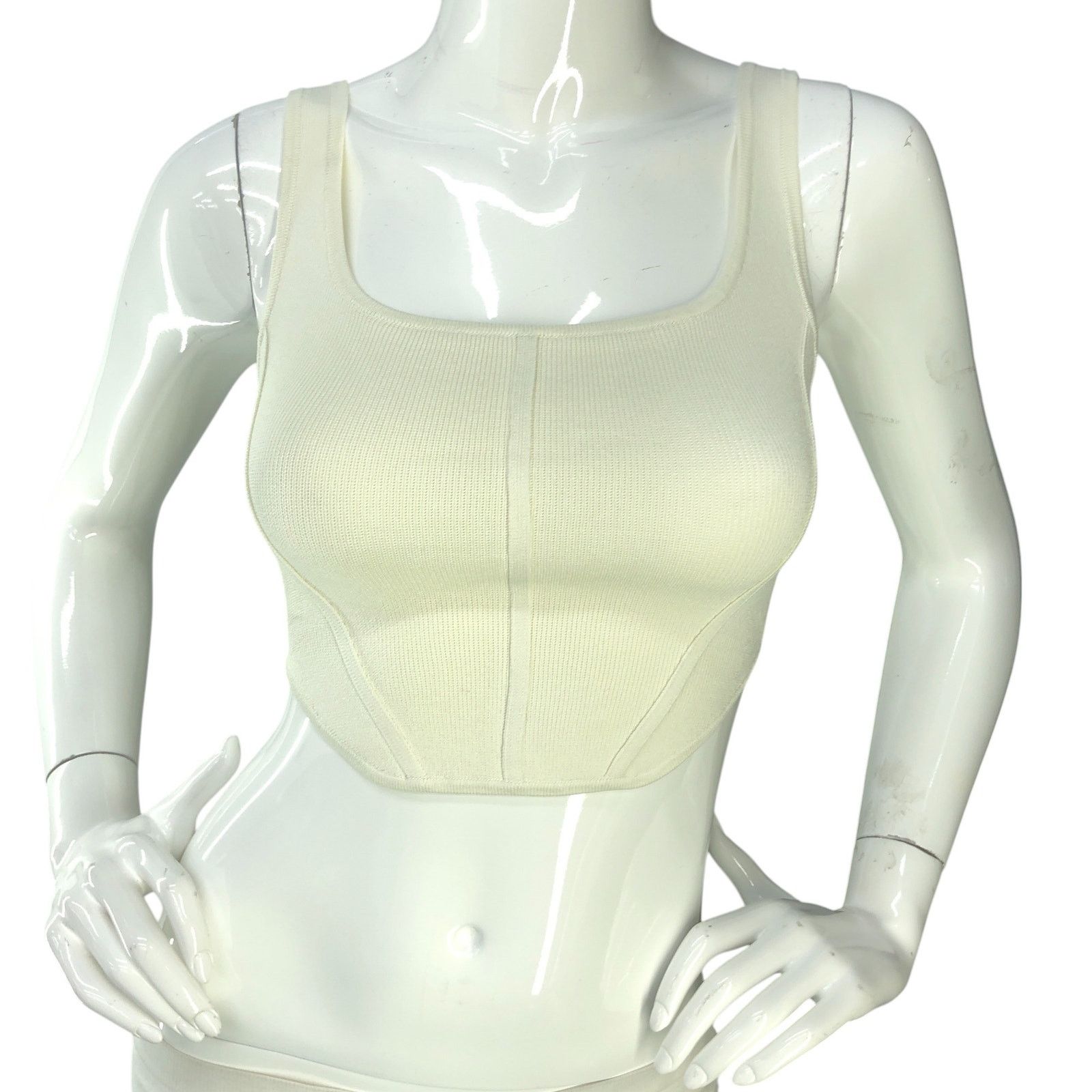Aritzia Aritzia Babaton Size 2XS Top Sculpt Knit Square Neck Crop Size XXS / US 00 / IT 34 - 11 Thumbnail