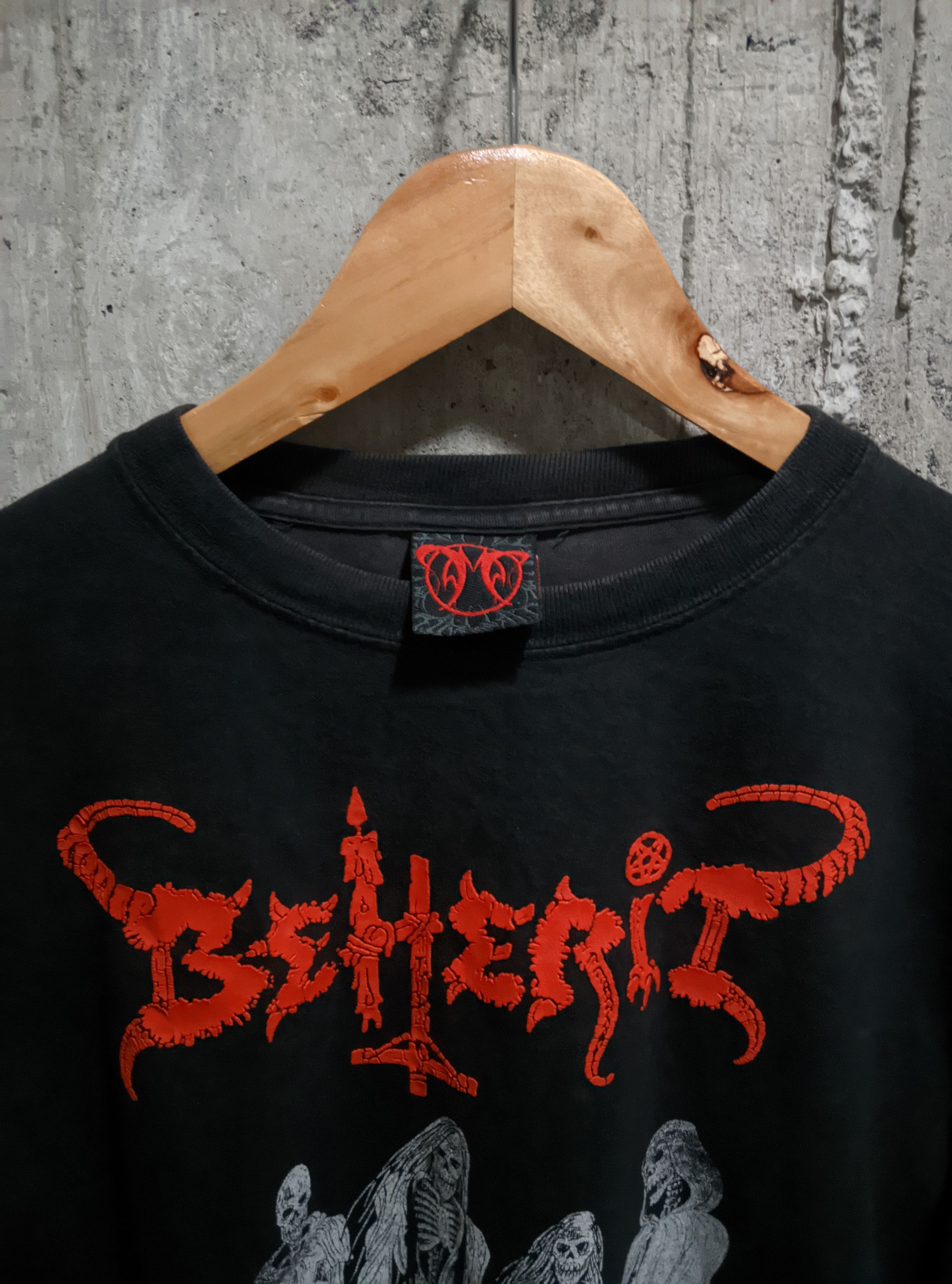 Band Tees Vintage beherit the oath of black blood black metal Size US M / EU 48-50 / 2 - 4 Thumbnail
