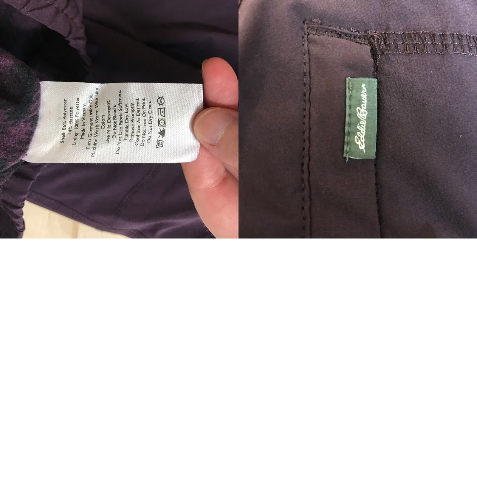 Eddie Bauer Eddie Bauer Womens Jogger Pants Purple Fleece Lined Pockets Thermal Drawstring Relaxed 4 Size 27" / US 4 / IT 40 - 8 Thumbnail