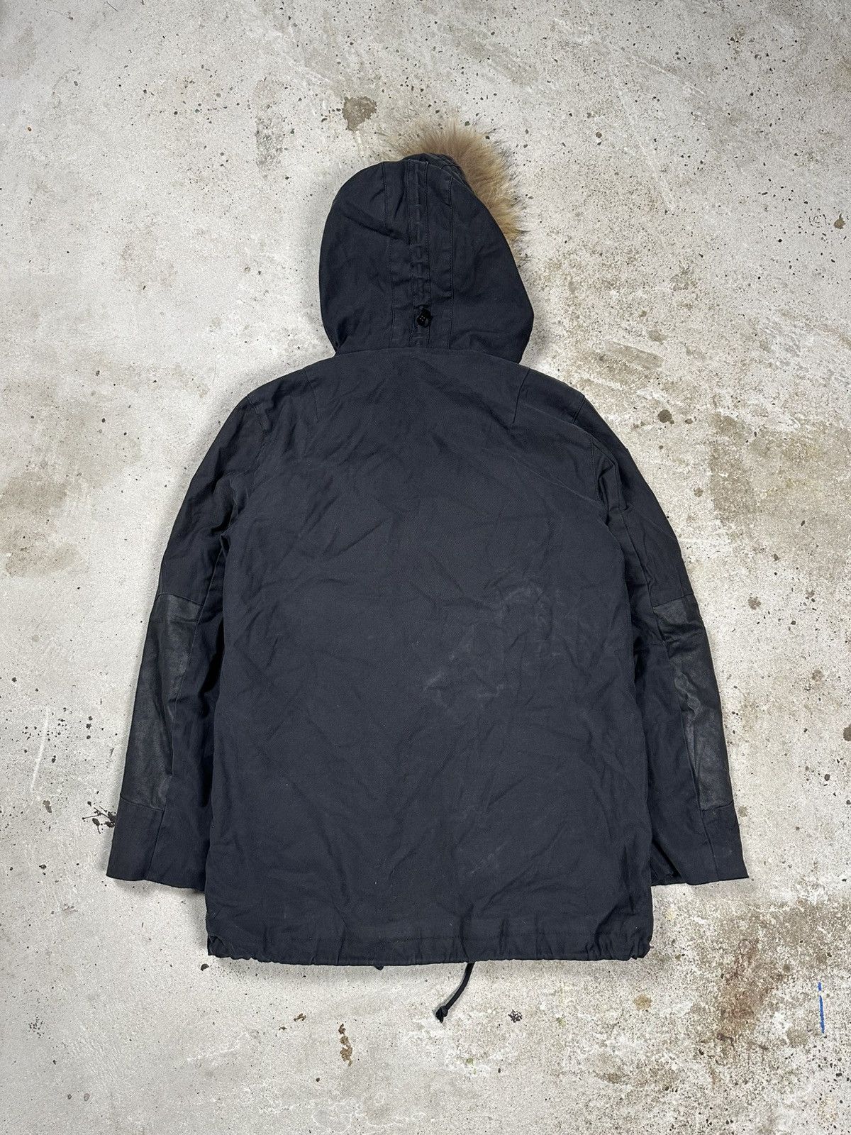 Sandro Sandro Paris Black Faux Fur Lined Parka Jacket Size M / US 6-8 / IT 42-44 - 2 Thumbnail