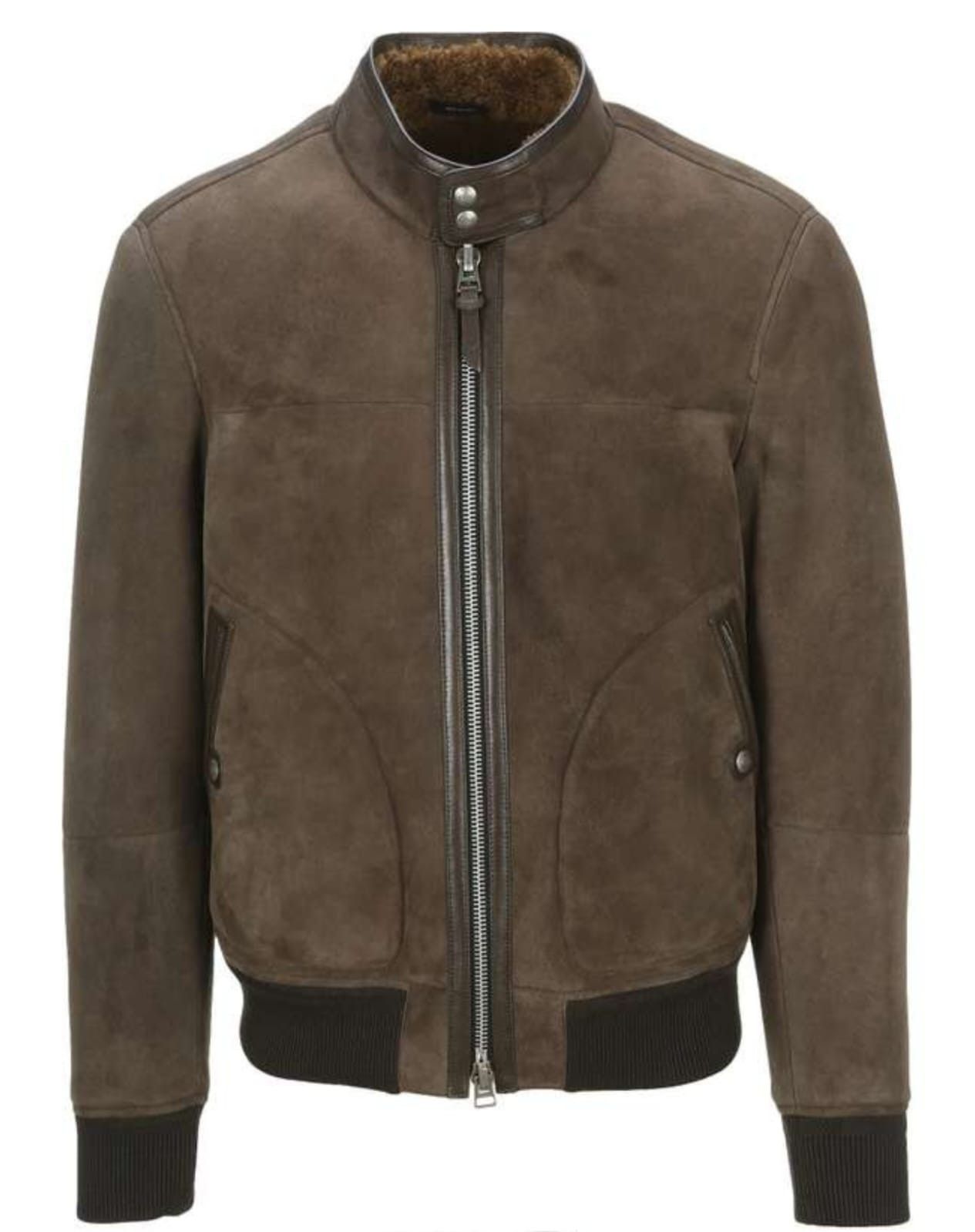 Tom Ford o1sm1stk0824 Suede Mustang Jacket in Dark Brown Size US M / EU 48-50 / 2 - 4 Thumbnail