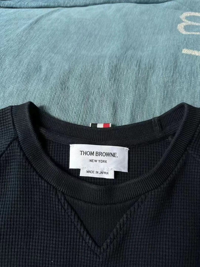 Thom Browne thom browneDark blue gaffle short-sleeved sweatshirt 2503-N Size US XXL / EU 58 / 5 - 2 Thumbnail
