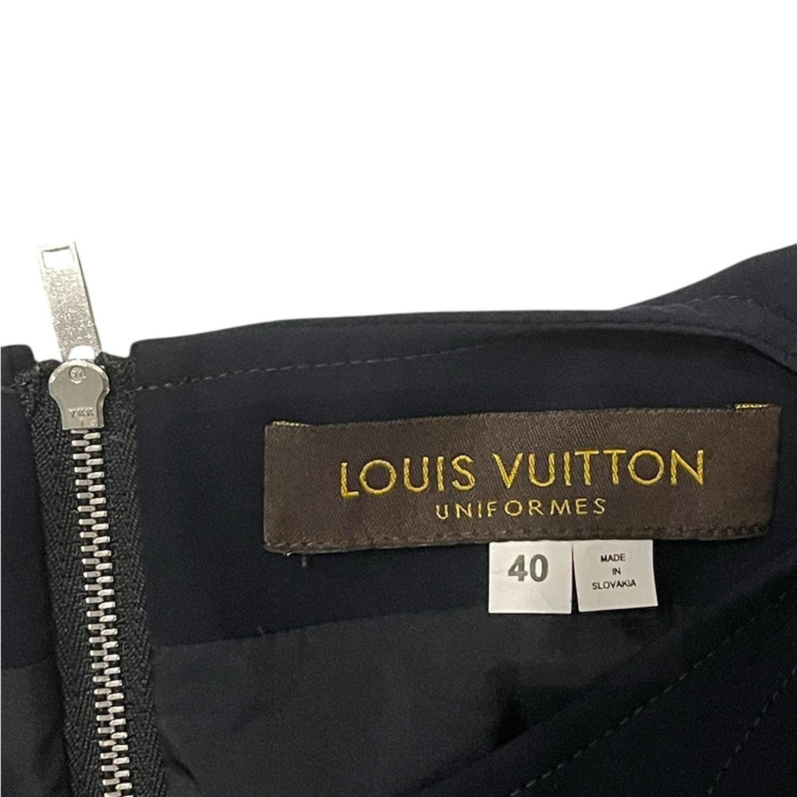 Louis Vuitton Louis Vuitton Uniforms Women’s Blue Sleeveless Lined Dress Size ONE SIZE - 9 Thumbnail