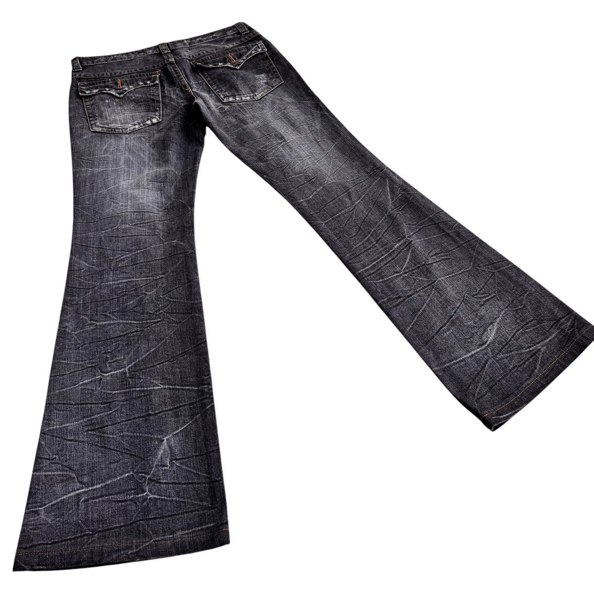 HyperDenim 🔥Achival Japanese Brand AGAT Distressed Flare Jeans Size US 32 / EU 48 - 3 Thumbnail