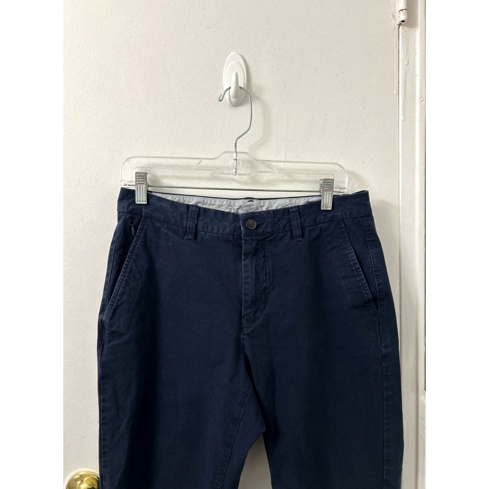 Bonobos Bonobos Pants Mens 31x28 Navy Blue Athletic Fit Stretch Cotton Chino Trousers Size US 31 - 2 Thumbnail
