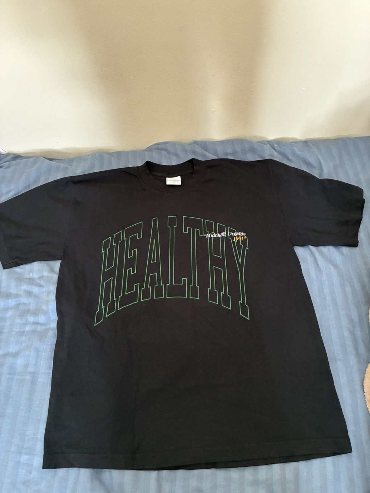 Midnight Organic Midnight Organic “Healthy” Varsity Tee Size US L / EU 52-54 / 3 - 1 Thumbnail