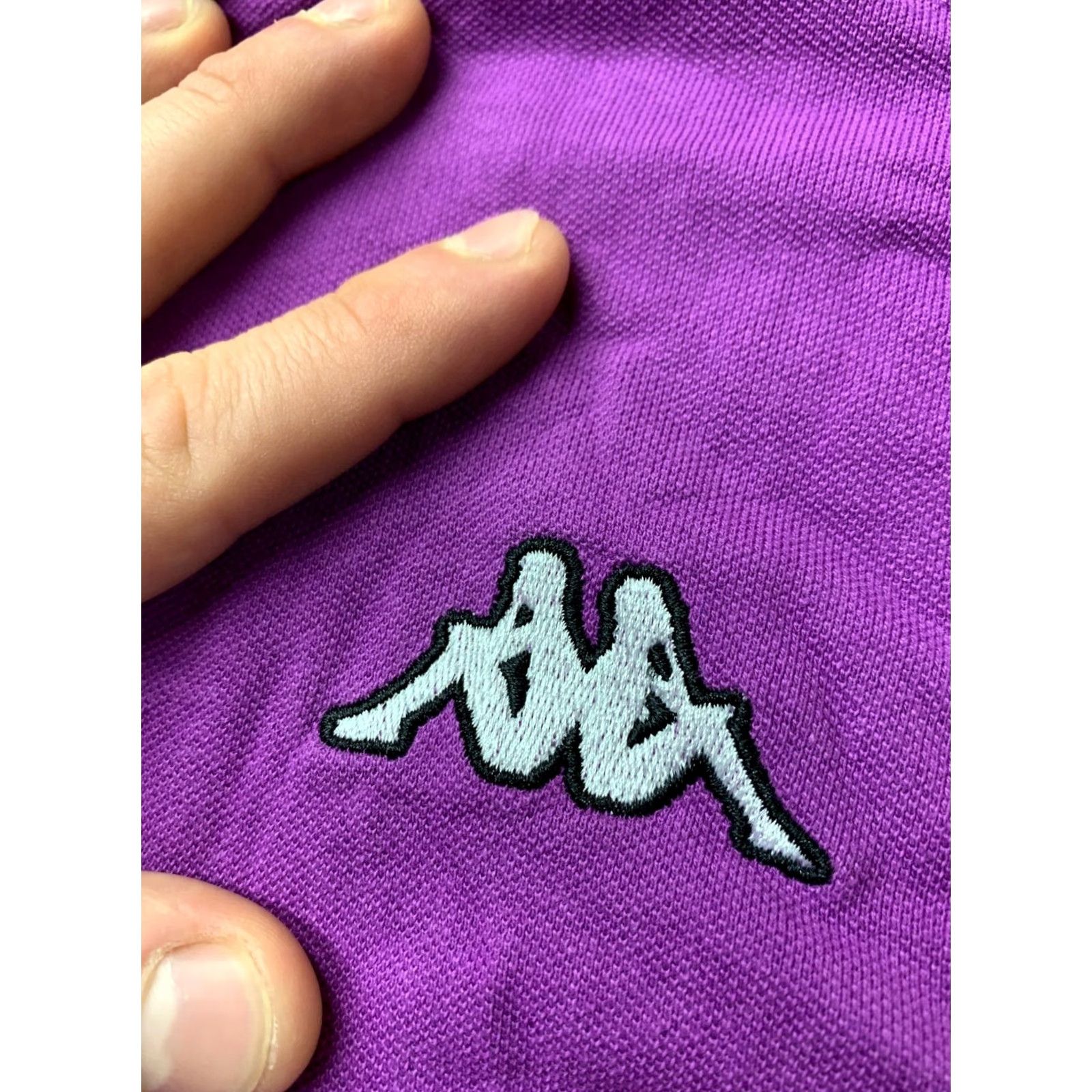 Kappa Kappa Polo Shirt Mens Casual Short Sleeve Violet 2015 Jersey Cotton L Size Size US L / EU 52-54 / 3 - 3 Thumbnail