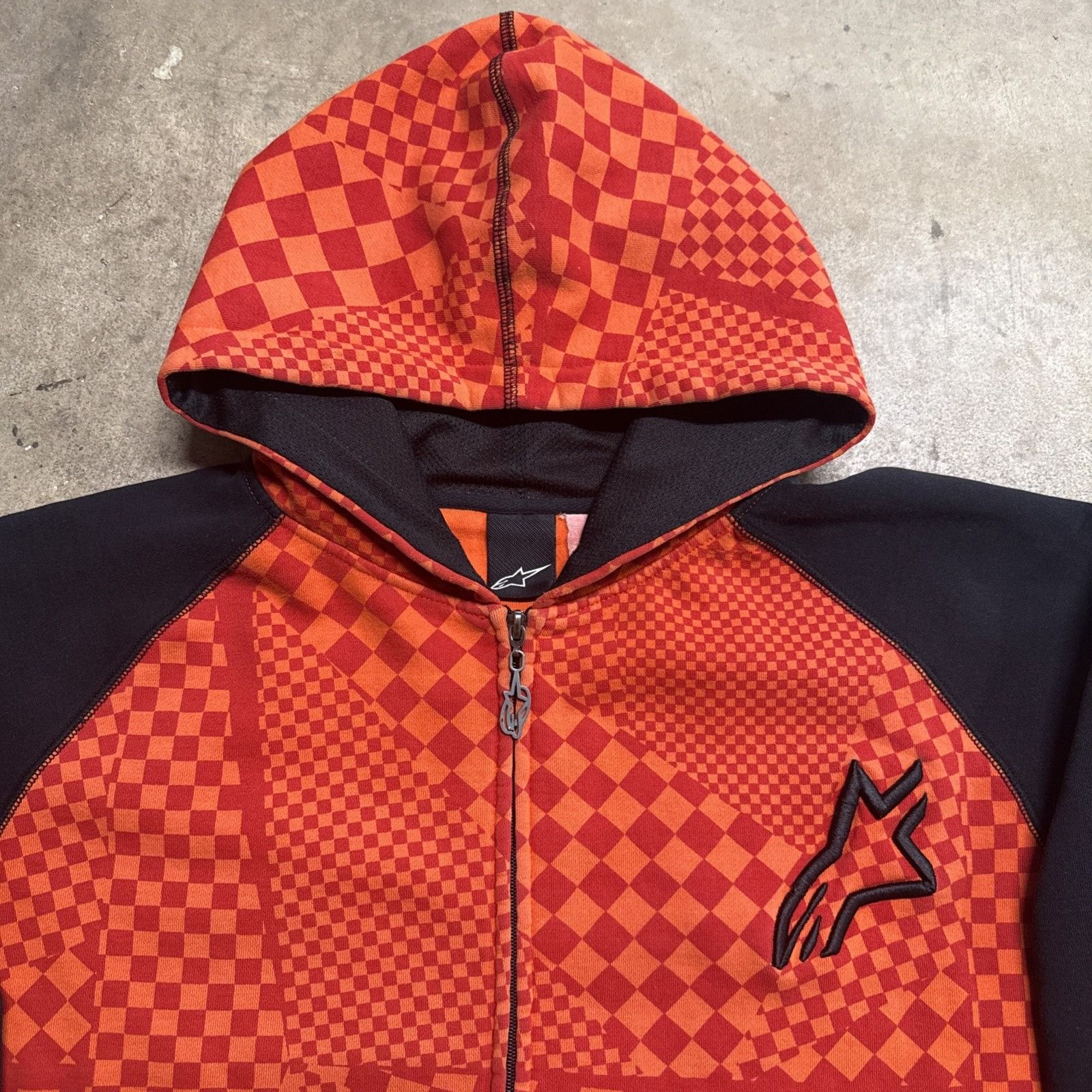 Alpinestars Vintage Alpinestars Hoodie Mens XL Black 90s Skate Grunge Size US XL / EU 56 / 4 - 2 Thumbnail