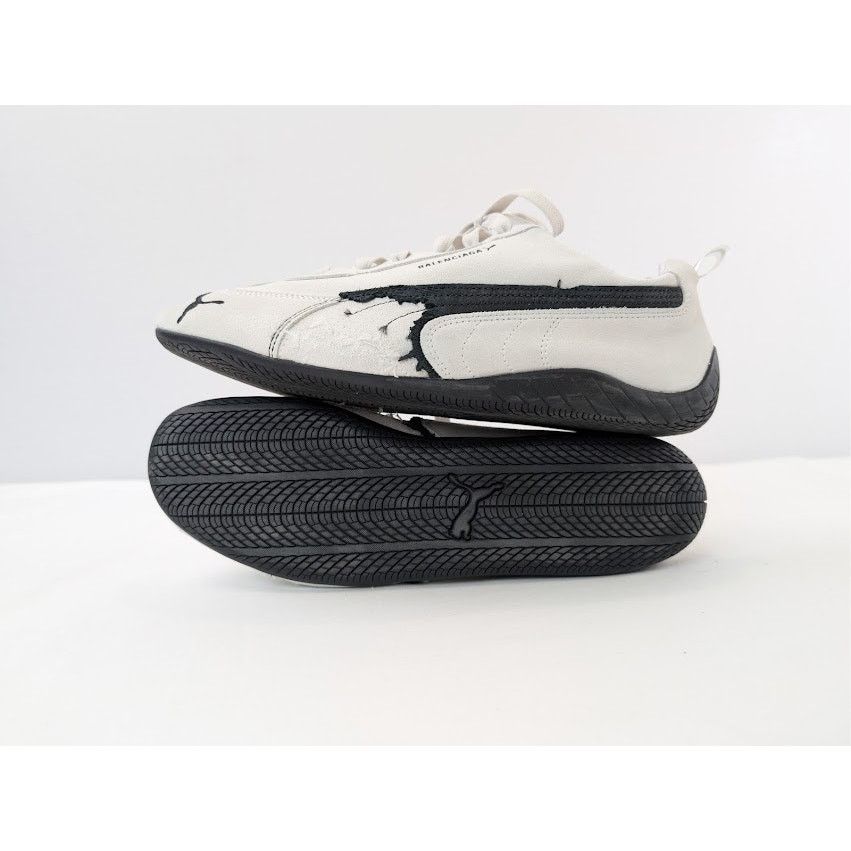 Balenciaga × Puma o1rshd1 Q:2 / Speedcat Destroyed Low Top Sneaker in White Size US 11 / EU 44 - 1 Thumbnail