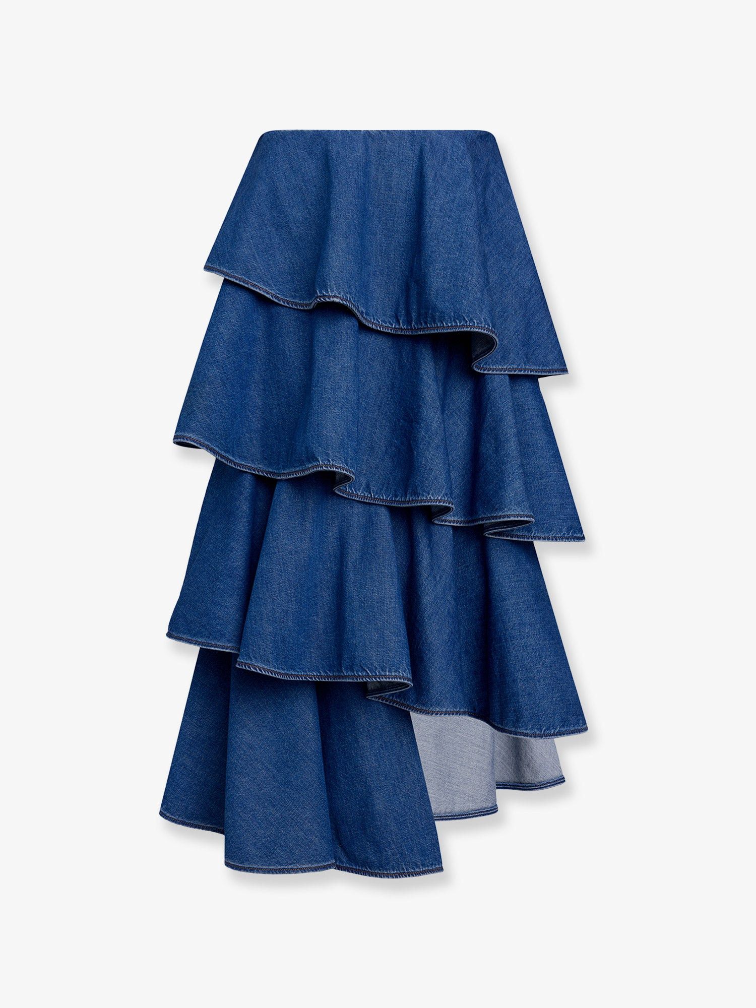 Alaia Spiral Denim Skirt Size 27" / US 4 / IT 40 - 1 Thumbnail