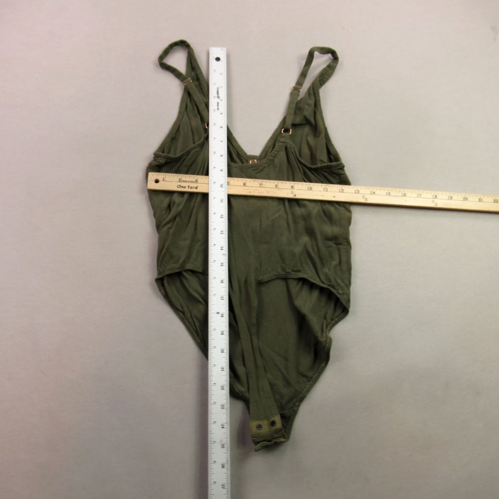 Free People Free People Swimsuit Womens Medium Sleeveless Lightweight V Neck One Piece Green Size ONE SIZE - 5 Thumbnail