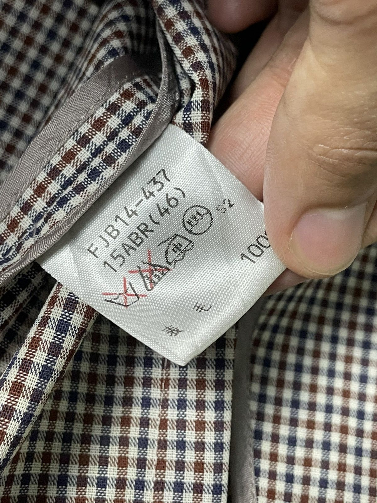 Burberry × Designer × Vintage Vintage BURBERRY Checkered Blazer (104) Size US XXS / EU 40 - 9 Thumbnail