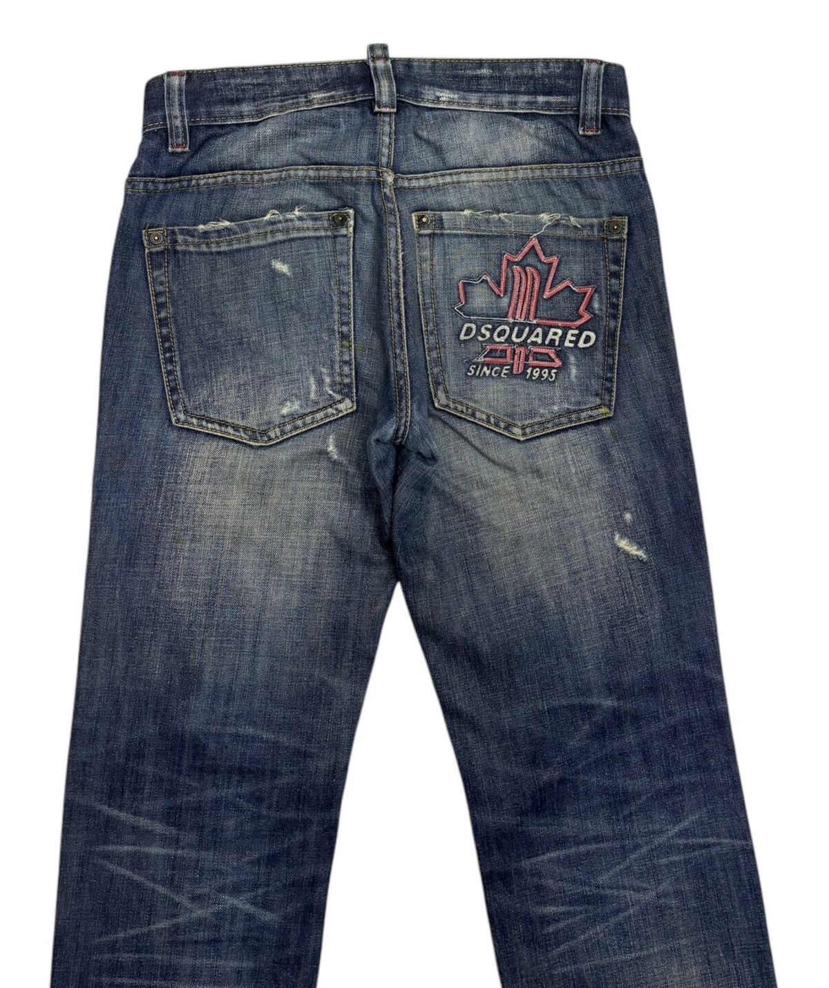 Dsquared2 🔥DSQUARED2 TRIBAL CROWN DISTRESSED DENIM JEANS Size US 30 / EU 46 - 2 Thumbnail
