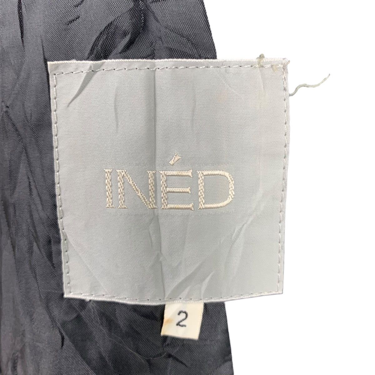 Japanese Brand × Vintage × Yohji Yamamoto Vintage INED YOHJI YAMAMOTO Japanese Brand Wool Blazer Coat Size L / US 10 / IT 46 - 8 Thumbnail