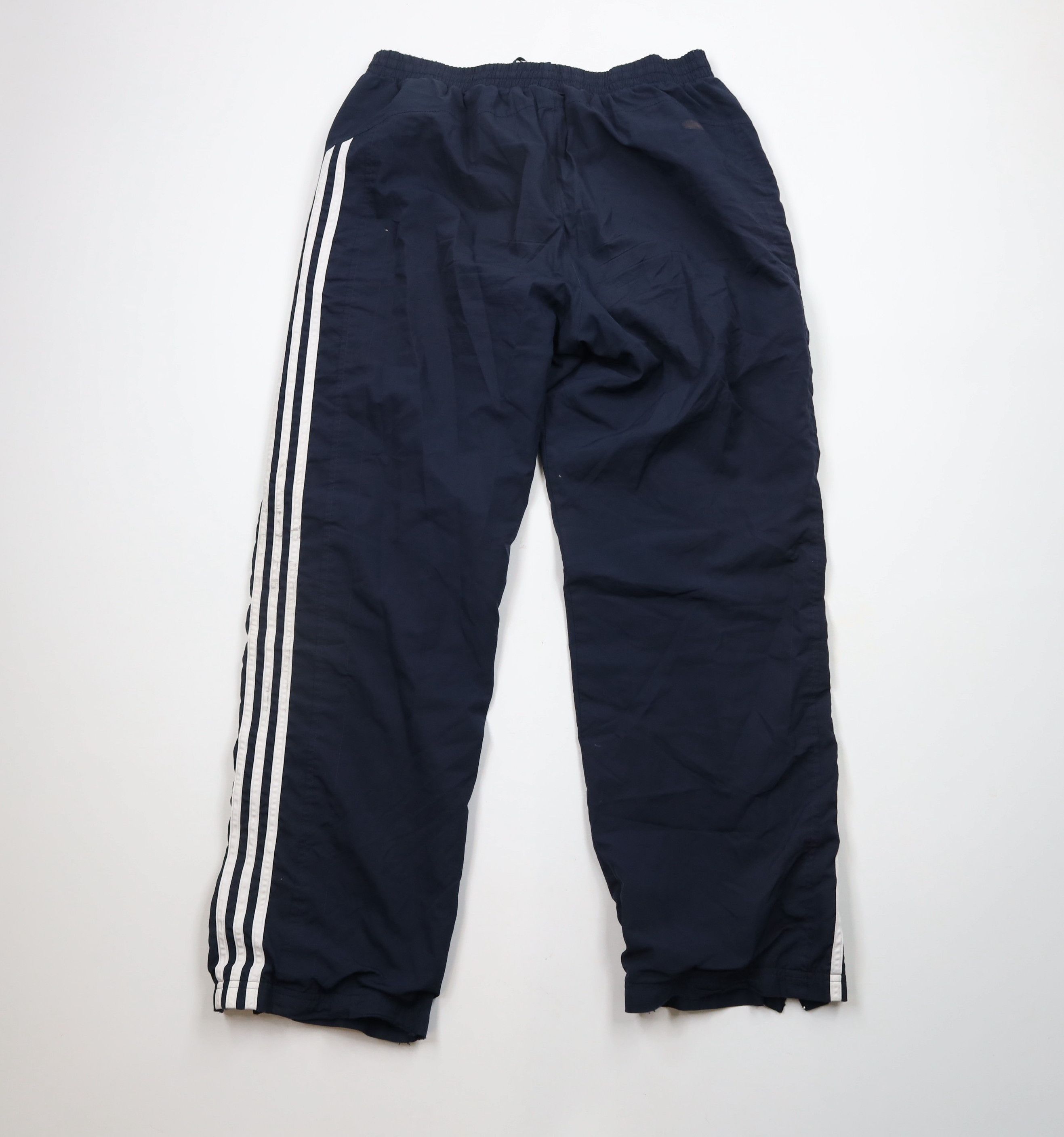 Adidas × Vintage Vintage Adidas Spell Out Striped Lined Wide Leg Pants Blue Size US 34 / EU 50 - 10 Thumbnail