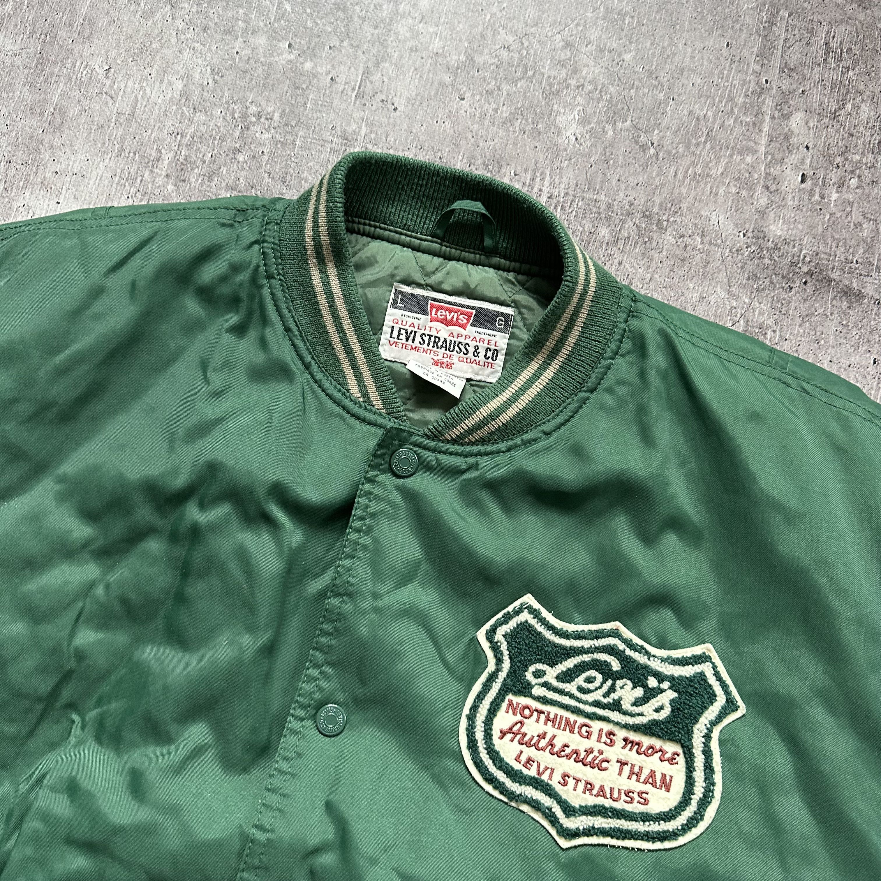Levi's Original Levi's 90 Vintage Big Logo Varsity Bomber Jacket Size US L / EU 52-54 / 3 - 5 Thumbnail