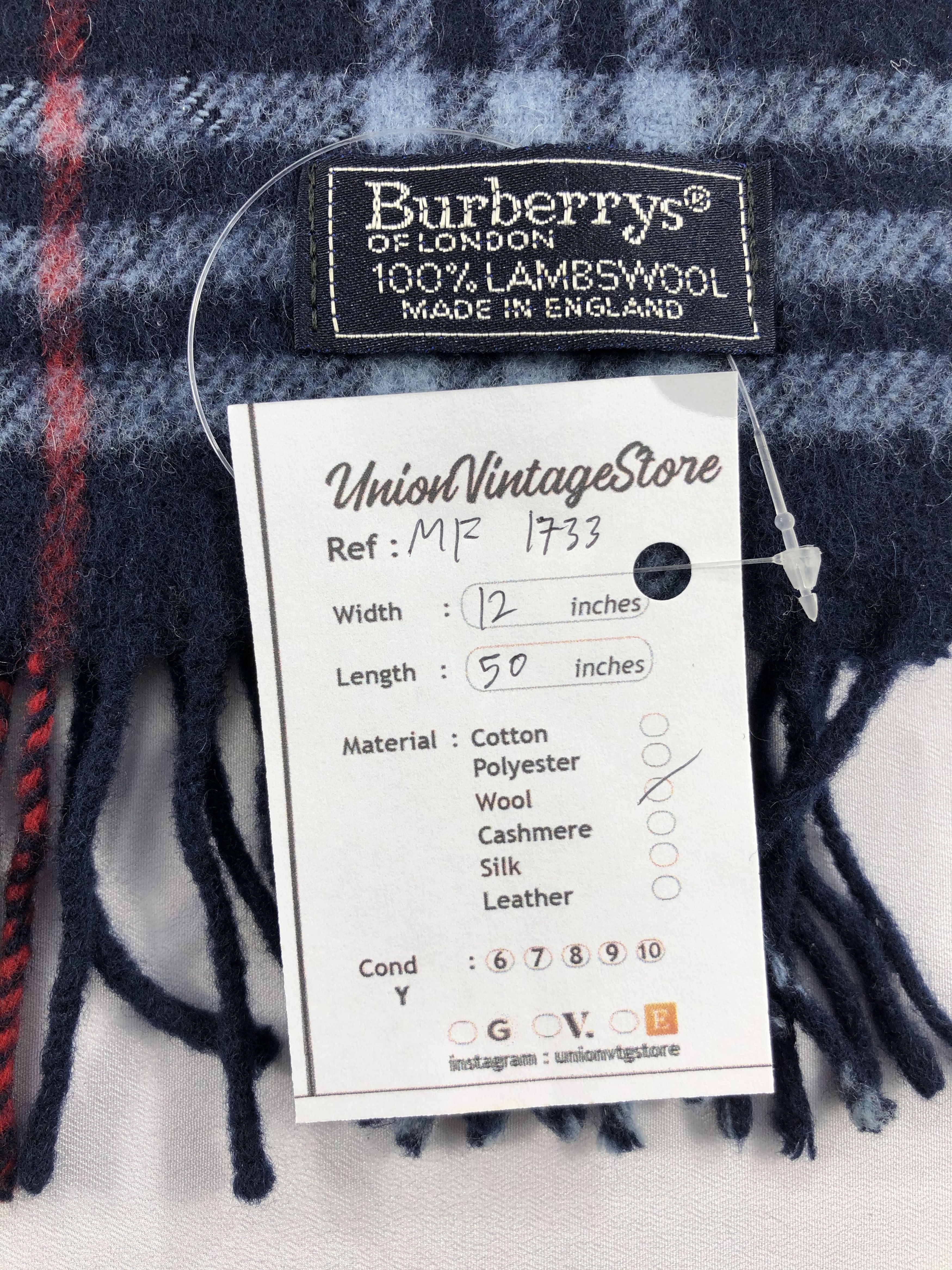 Burberry Vintage Burberry Scarf/Muffler/Neckwear MF1733 Size ONE SIZE - 6 Thumbnail