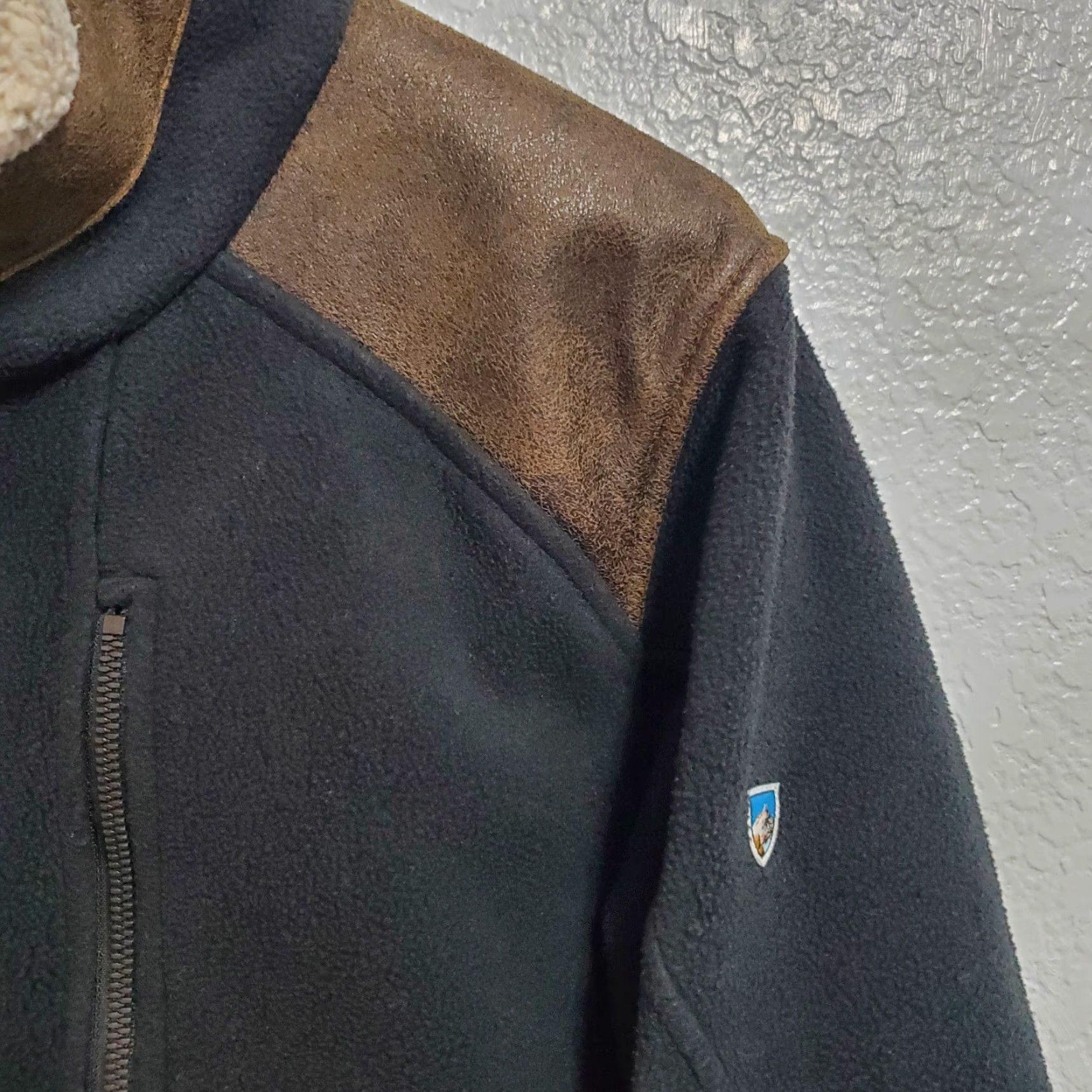 Vintage Kuhl Jacket Men S Alpenwurx Brown Black Fleece Full Zip Elbow Patches Outdoor Size US S / EU 44-46 / 1 - 6 Thumbnail