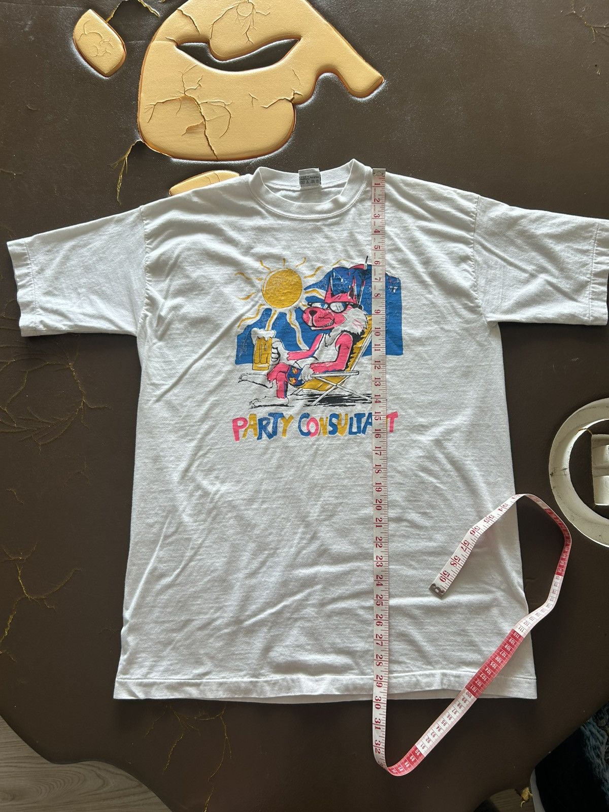 Vintage Vintage Party Consultant Drinking Summer Tee White Size US L / EU 52-54 / 3 - 8 Thumbnail