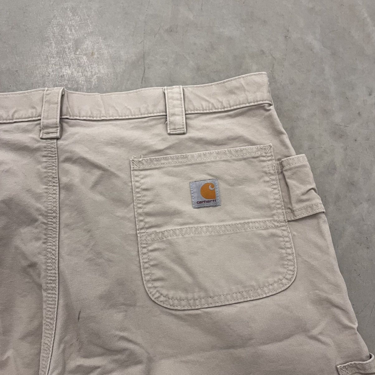Carhartt × Vintage Vintage Carhartt Carpenter Shorts Beige Essential Workwear Size US 40 / EU 56 - 6 Thumbnail