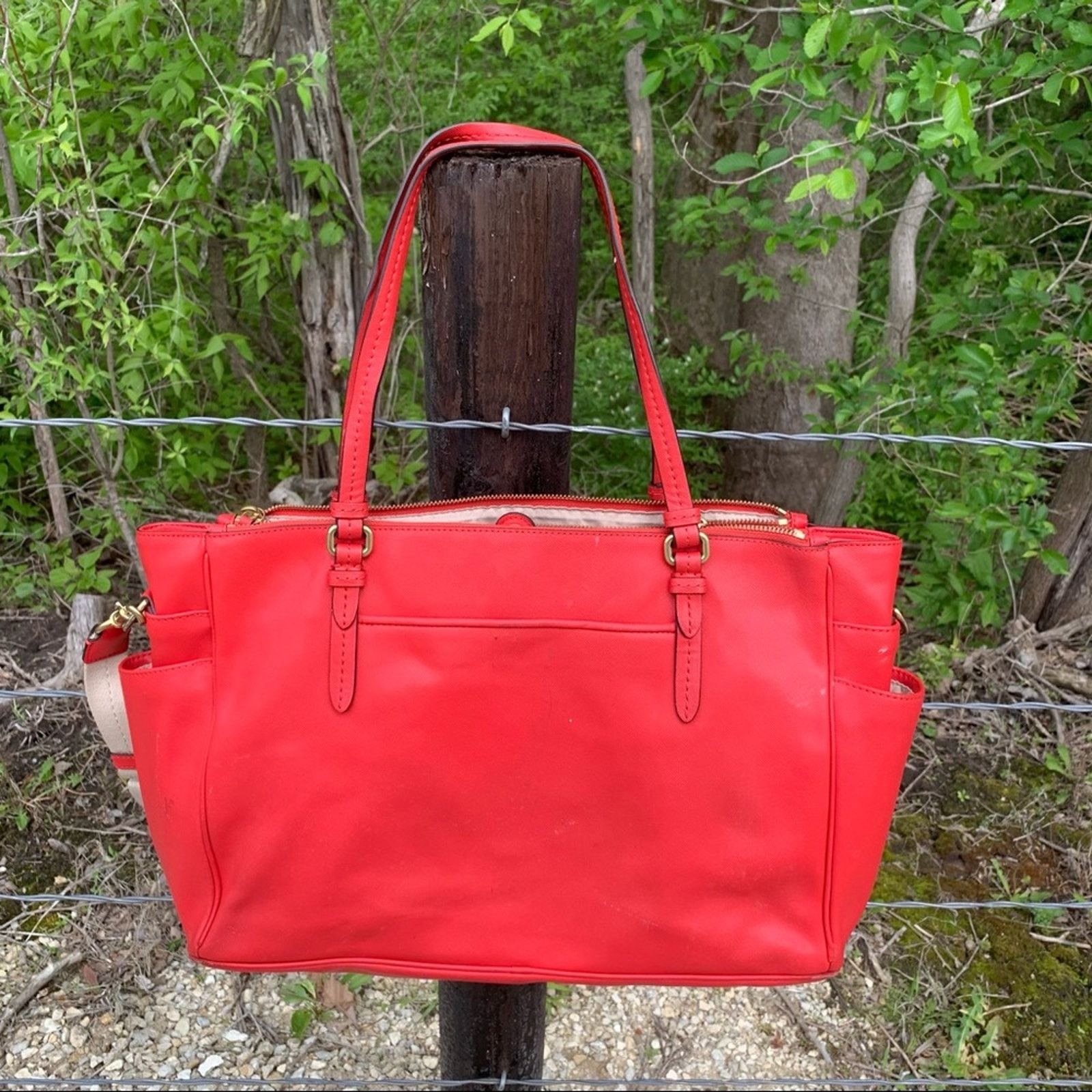 Coach Coach Peyton crossbody multifunction bag purse red orange Size ONE SIZE - 10 Thumbnail