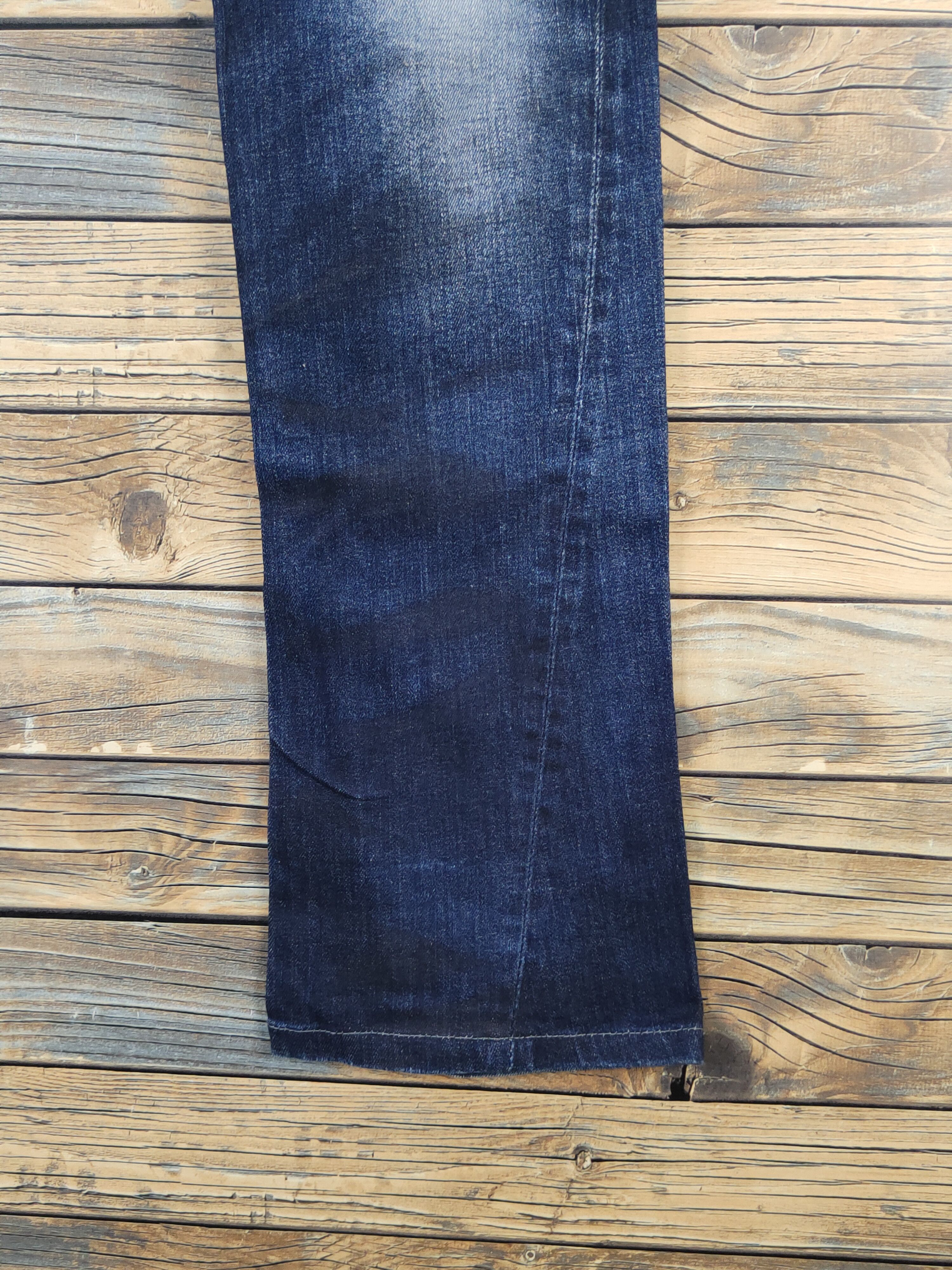 Tornado Mart Tornado Mart Dark Blue Distressed Ripped denim Jeans #W1587 Size US 32 / EU 48 - 8 Thumbnail