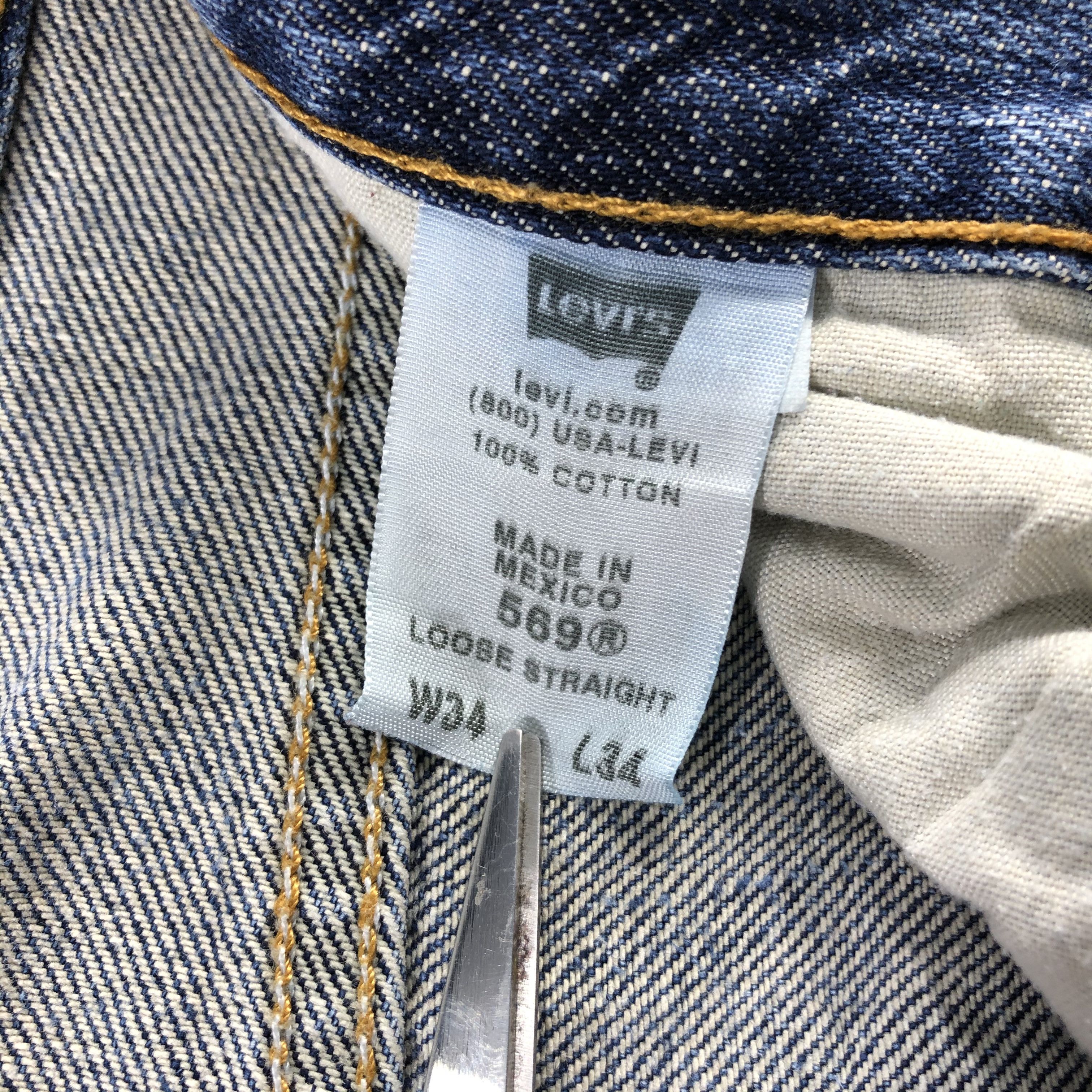 Levi's Vintage Blue Wash Levis 569 Jeans-J1488 Size US 36 / EU 52 - 10 Thumbnail
