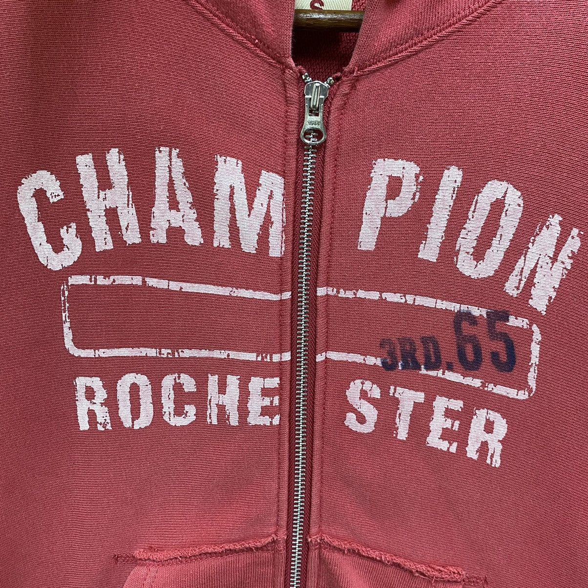 Champion Vintage Champion Rochester Zip Up Hoodie Distressed Style Size US S / EU 44-46 / 1 - 7 Thumbnail