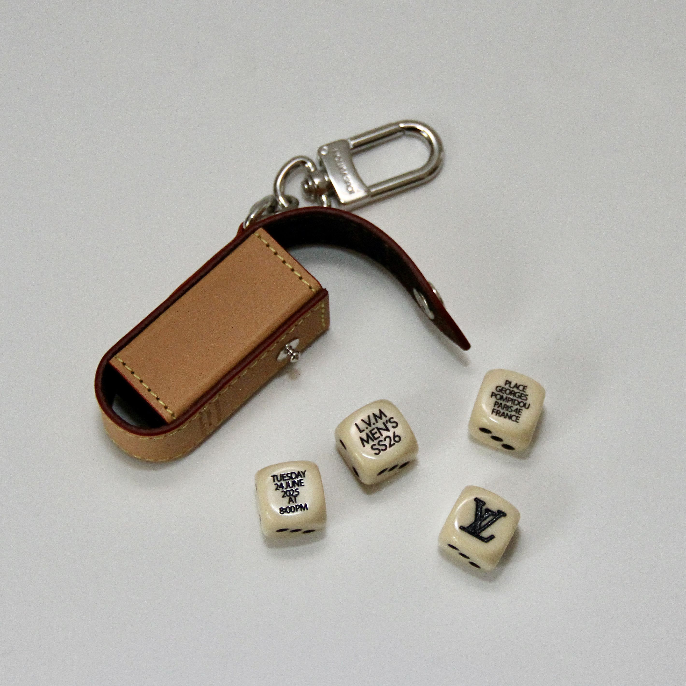 Louis Vuitton × Tyler The Creator Louis Vuitton Leather Dice Holder Keyring Size ONE SIZE - 5 Thumbnail