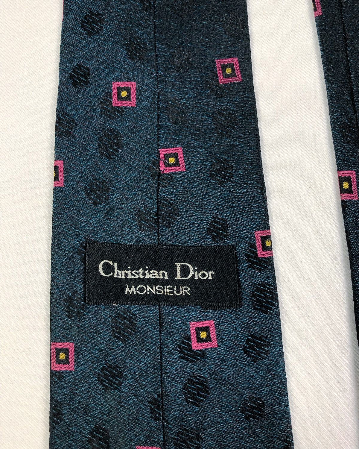 Christian Dior Monsieur Rare Vintage Christian Dior Monsieur Silk Tie Size ONE SIZE - 7 Thumbnail