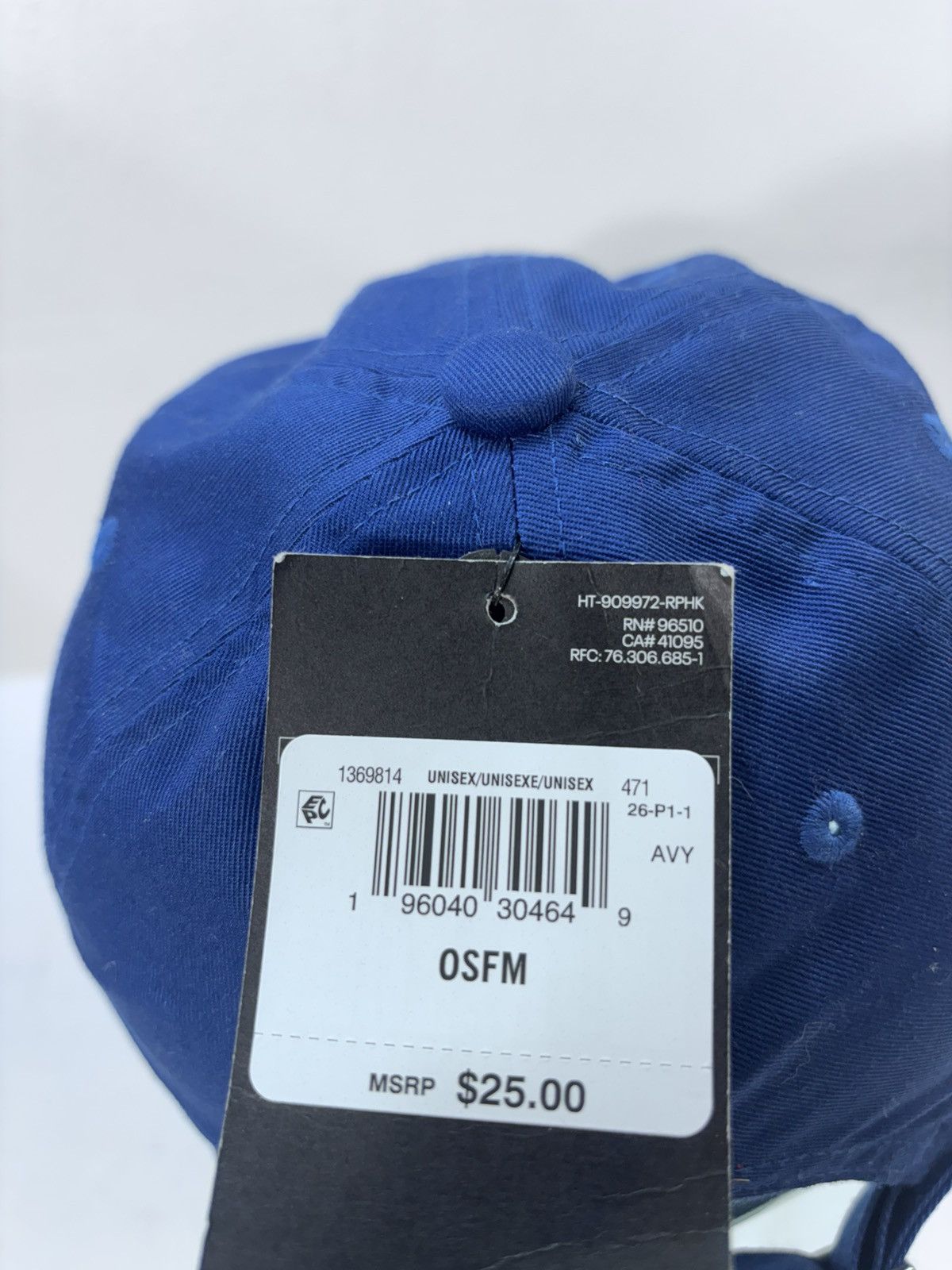 Under Armour Under Armour Project Rock Blue Strapback Hat Size ONE SIZE - 8 Thumbnail