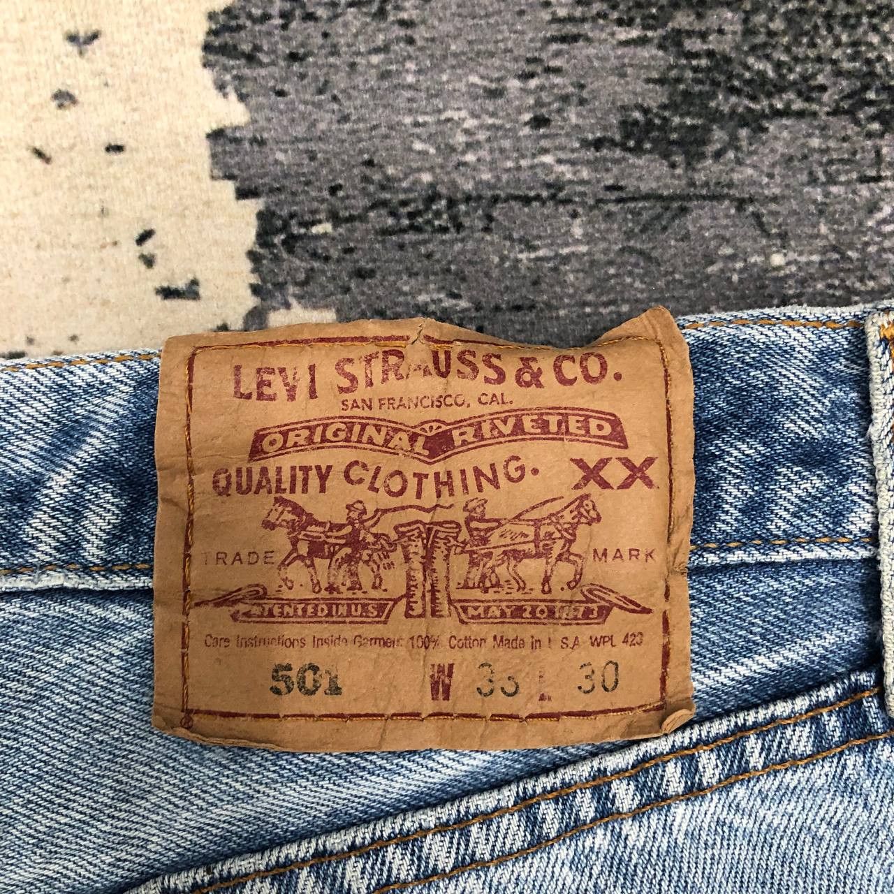Levi's × Levi's Vintage Clothing P768 VTG 501 LEVI'S MADE IN USA RIPPED JEANS GRUNGE Size US 32 / EU 48 - 4 Thumbnail