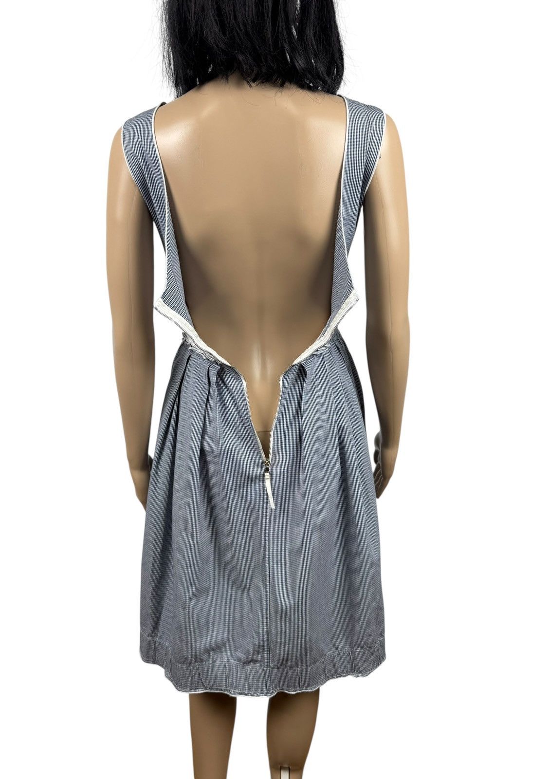 Dolce & Gabbana Dolce & Gabbana Tank Dress Blue Gingham Cotton size 38 Size XS / US 0-2 / IT 36-38 - 10 Thumbnail