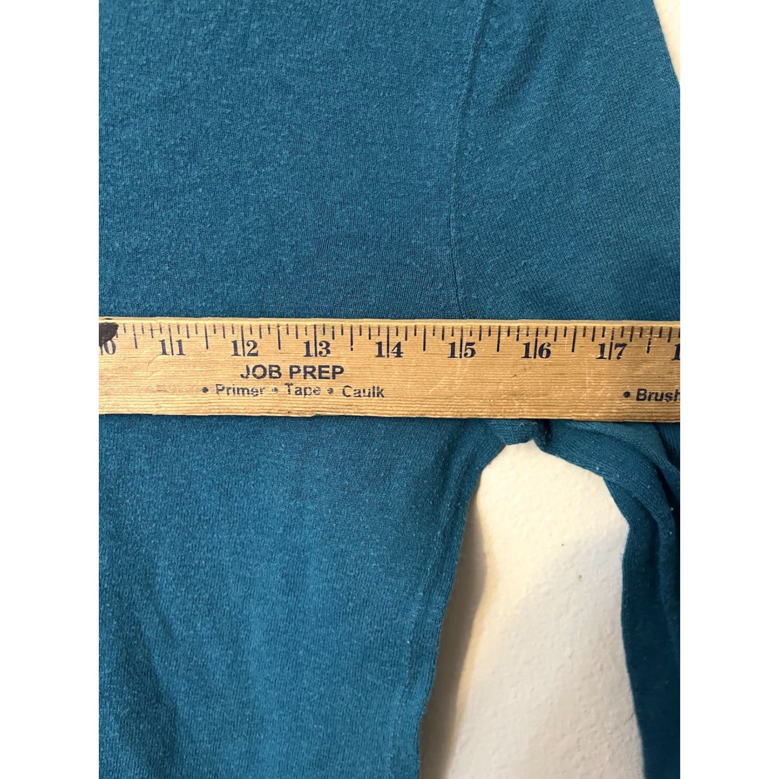 Gap Gap Women Solid V-Neck Long Sleeve Blue Size S T-Shirt Size S / US 4 / IT 40 - 5 Thumbnail