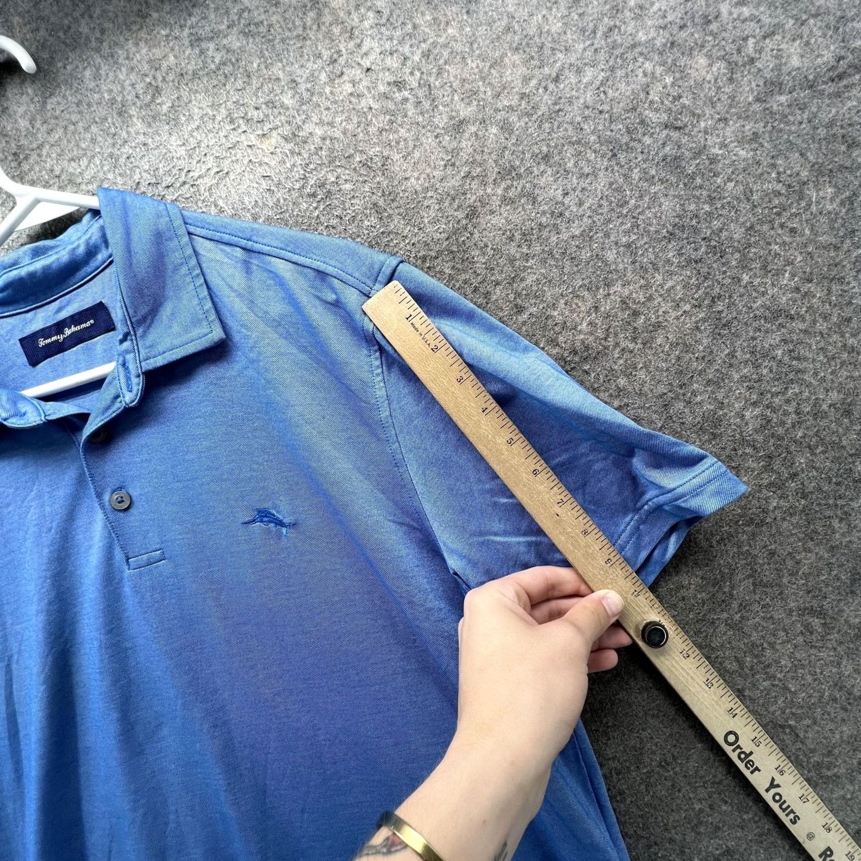 Tommy Bahama Tommy Bahama Polo Shirt Mens L Blue Pima Cotton Marlin Logo Casual Shirt Mens Large Blue Polo Shirt Marlin Logo Casual Size US L / EU 52-54 / 3 - 4 Thumbnail