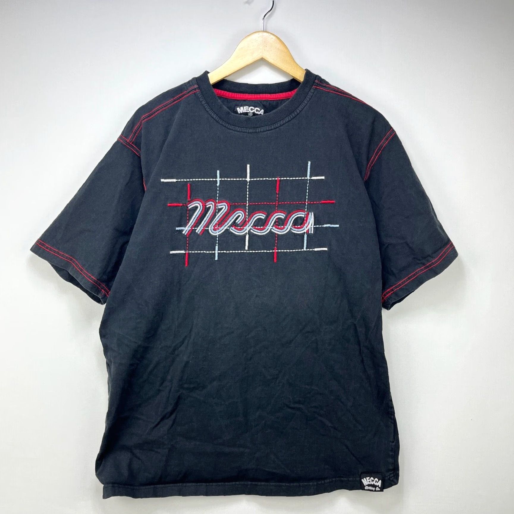 Vintage VINTAGE Mecca T-Shirt Large Black Men Shirt Y2K Skater Hip Hop Size US L / EU 52-54 / 3 - 2 Thumbnail
