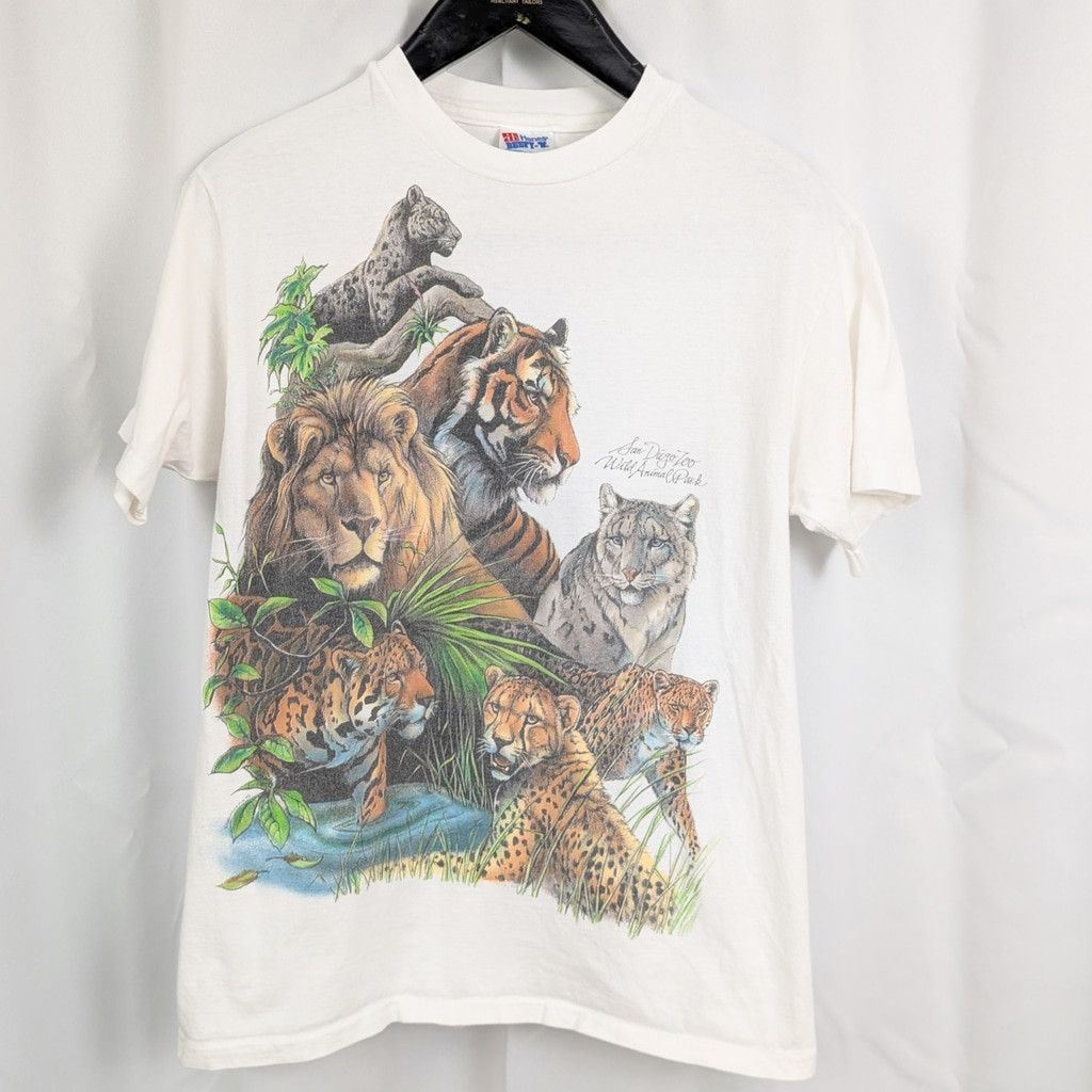 Hanes × Vintage USA Made Vintage San Diego Zoo Wild Animal Park Medium Size US M / EU 48-50 / 2 - 3 Thumbnail