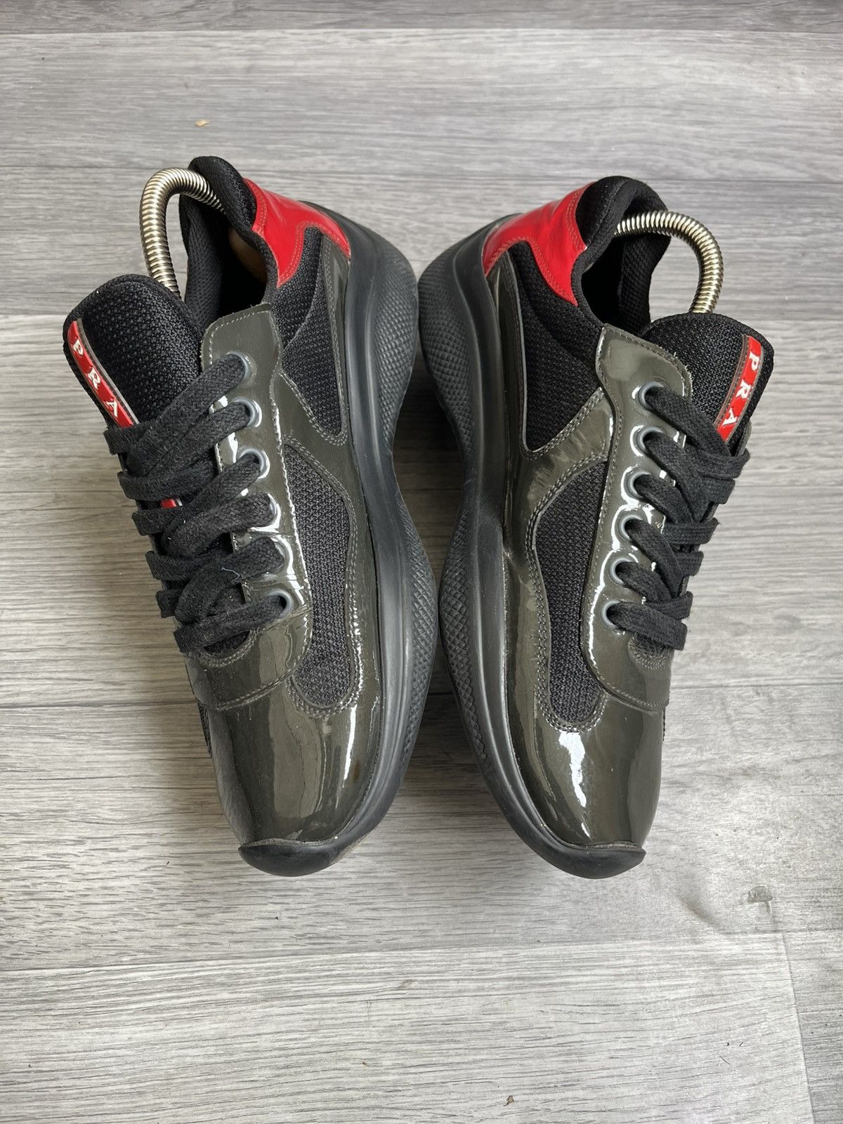 Prada Prada american cup patent leather low-top sneakees sz 5.5 Size US 6.5 / EU 39-40 - 8 Thumbnail