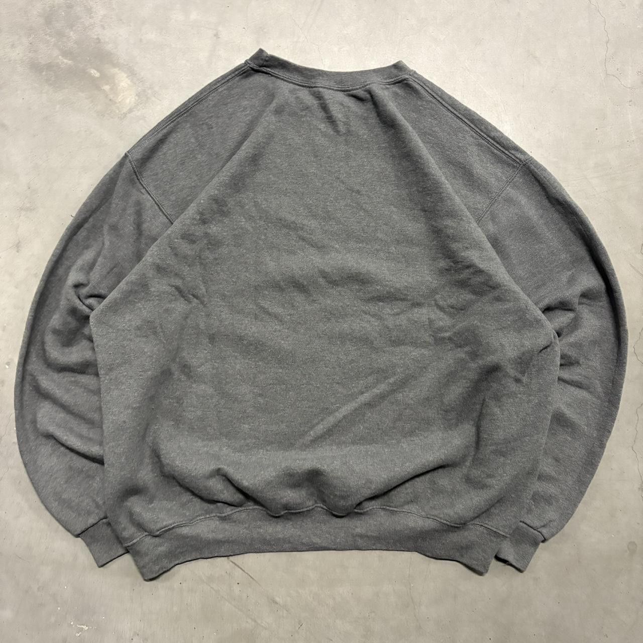 Vintage Crazy Vintage Y2K/2000s Blank Grey Minimalist Crewneck Sweatshirt! Size US XL / EU 56 / 4 - 2 Thumbnail