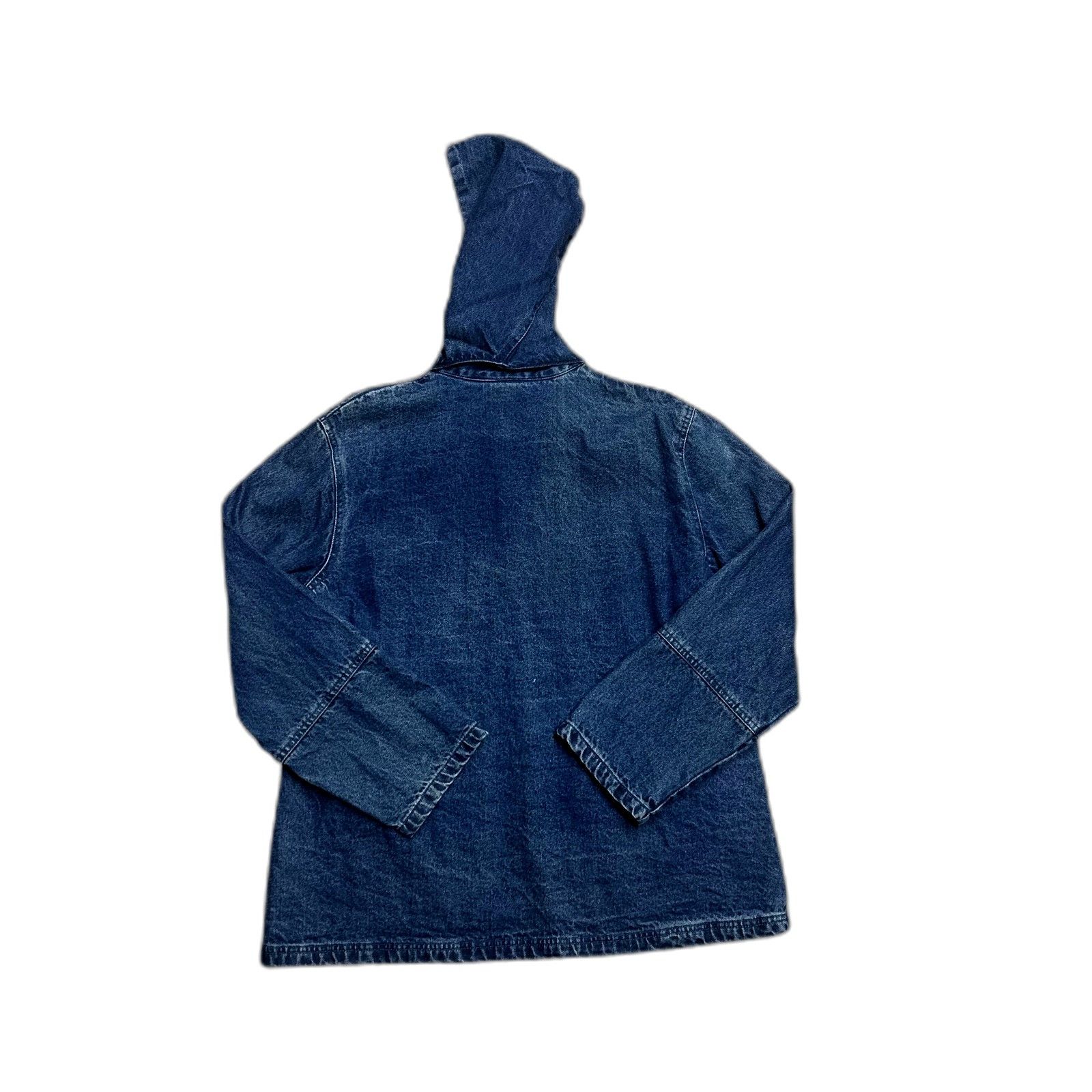 Vintage Vintage 90's North Style Denim Jacket Plaid Lined Large Blue Size US L / EU 52-54 / 3 - 2 Thumbnail